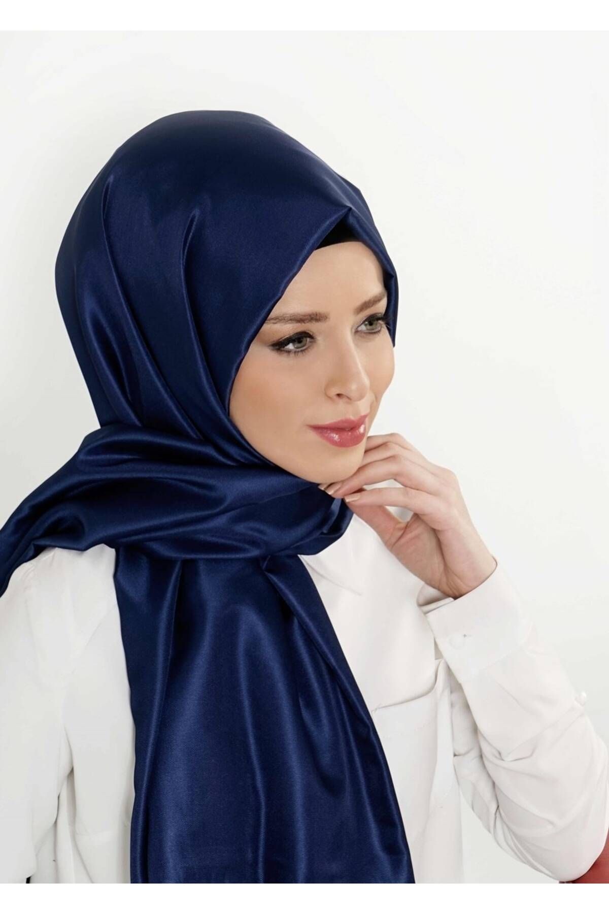 TRENDTESETTÜR KADIN LACİVERT (İNDİGO) T 9534-1 Garzen Şal