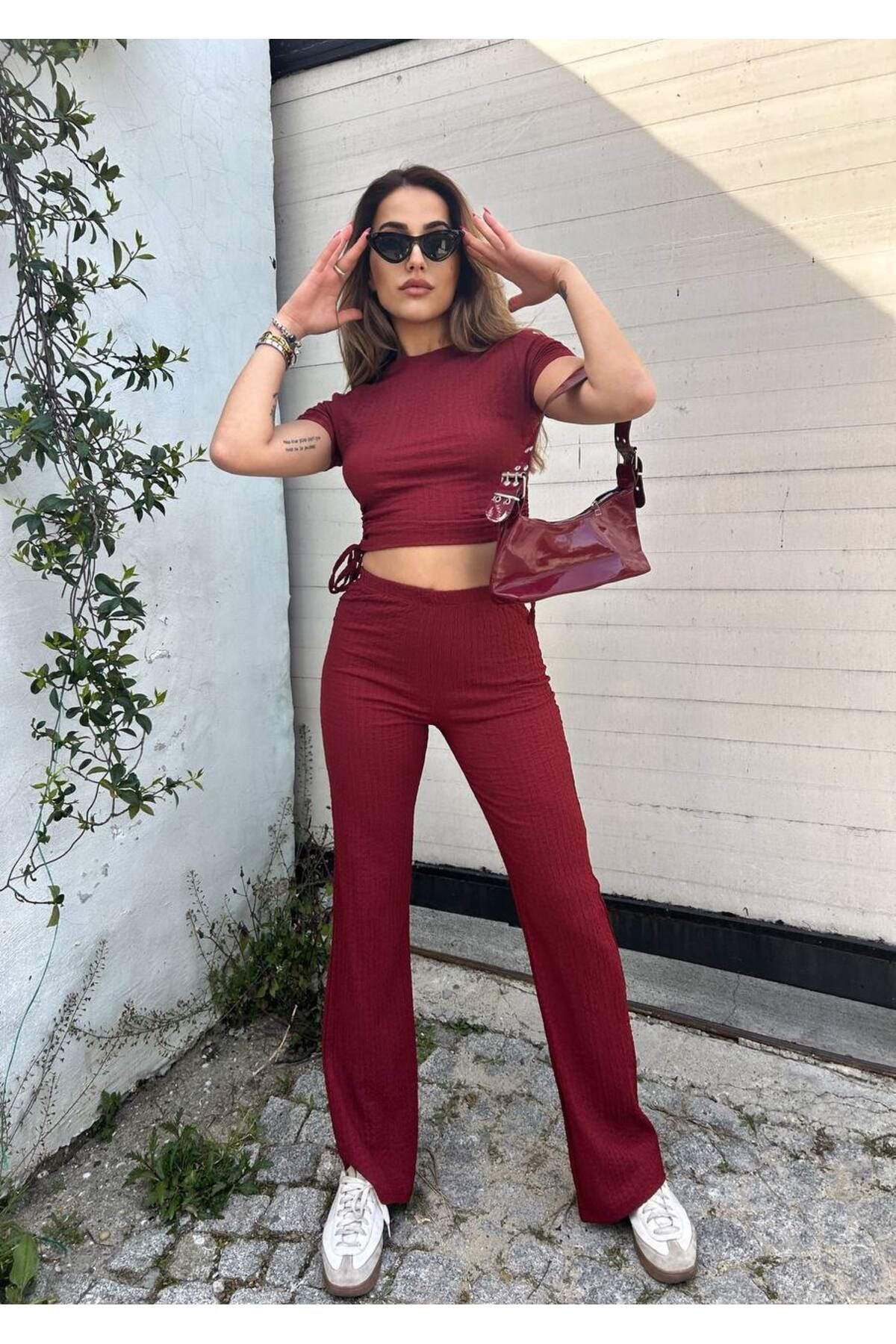 SİSİ PANTOLON CROP TAKIM