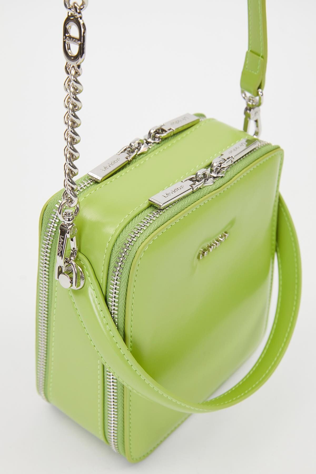 Levidor-Green Rectangular Model Shoulder Bag 3