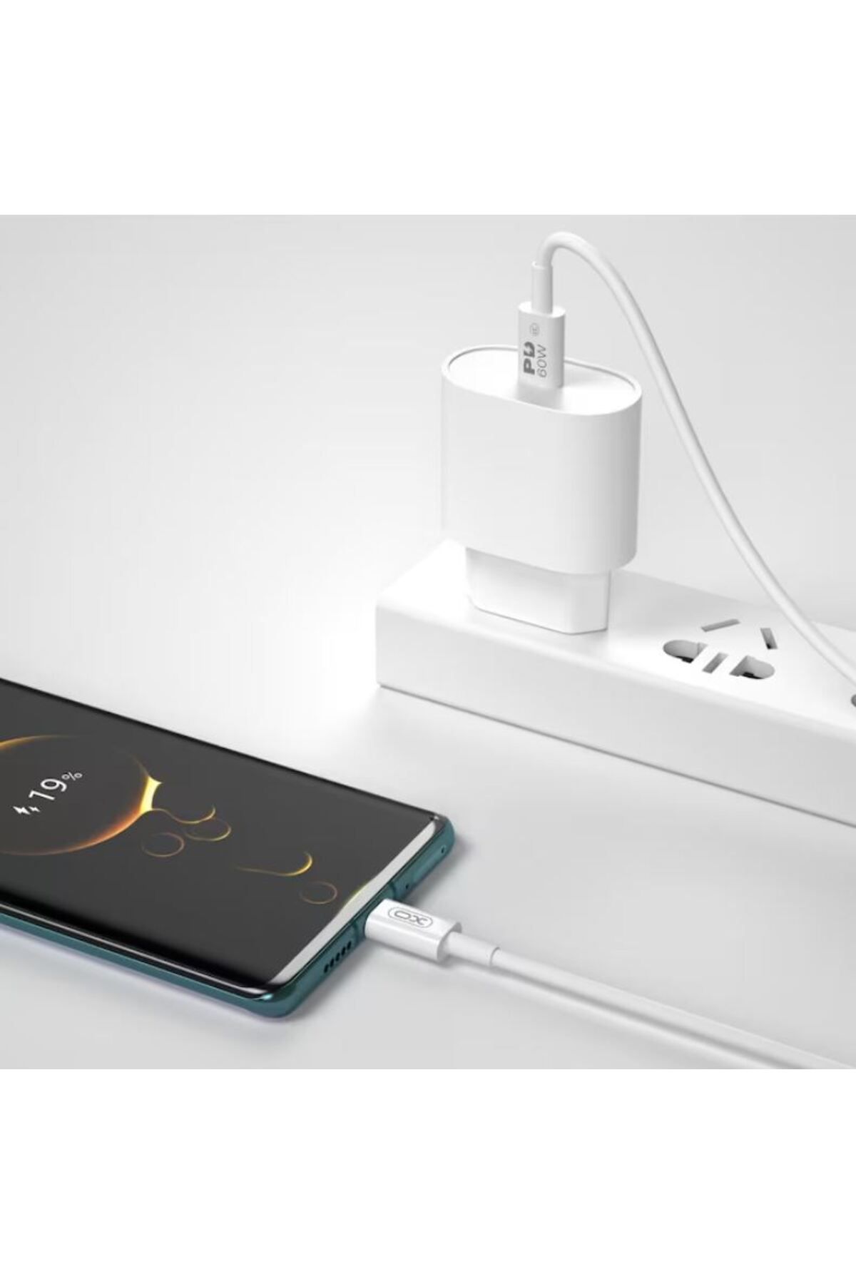 REDz Accessories-Cablu xo nb-q190b, tip-c la tip-c, 2 m, pentru iphone 15/16 și android, putere 60w, alb 4