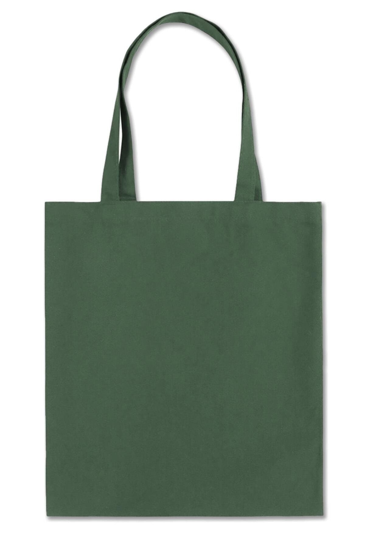 BRZ COLLECTION Tote Bag Gabardin Çanta Yeşil