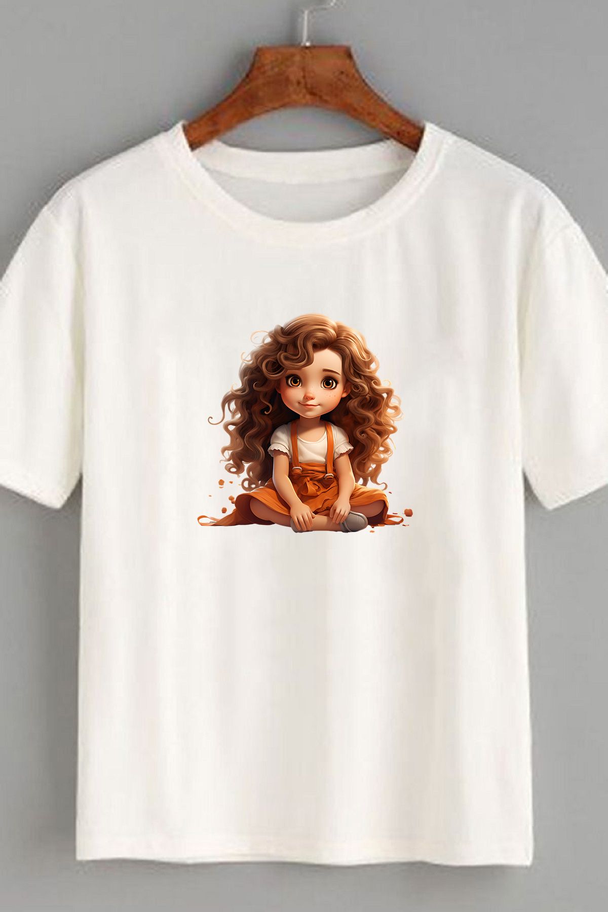 makiteks Baskılı Kadın Unisex Oversize Bisiklet Yaka Baskılı T-shirt Siyah Tişört Cutegirl