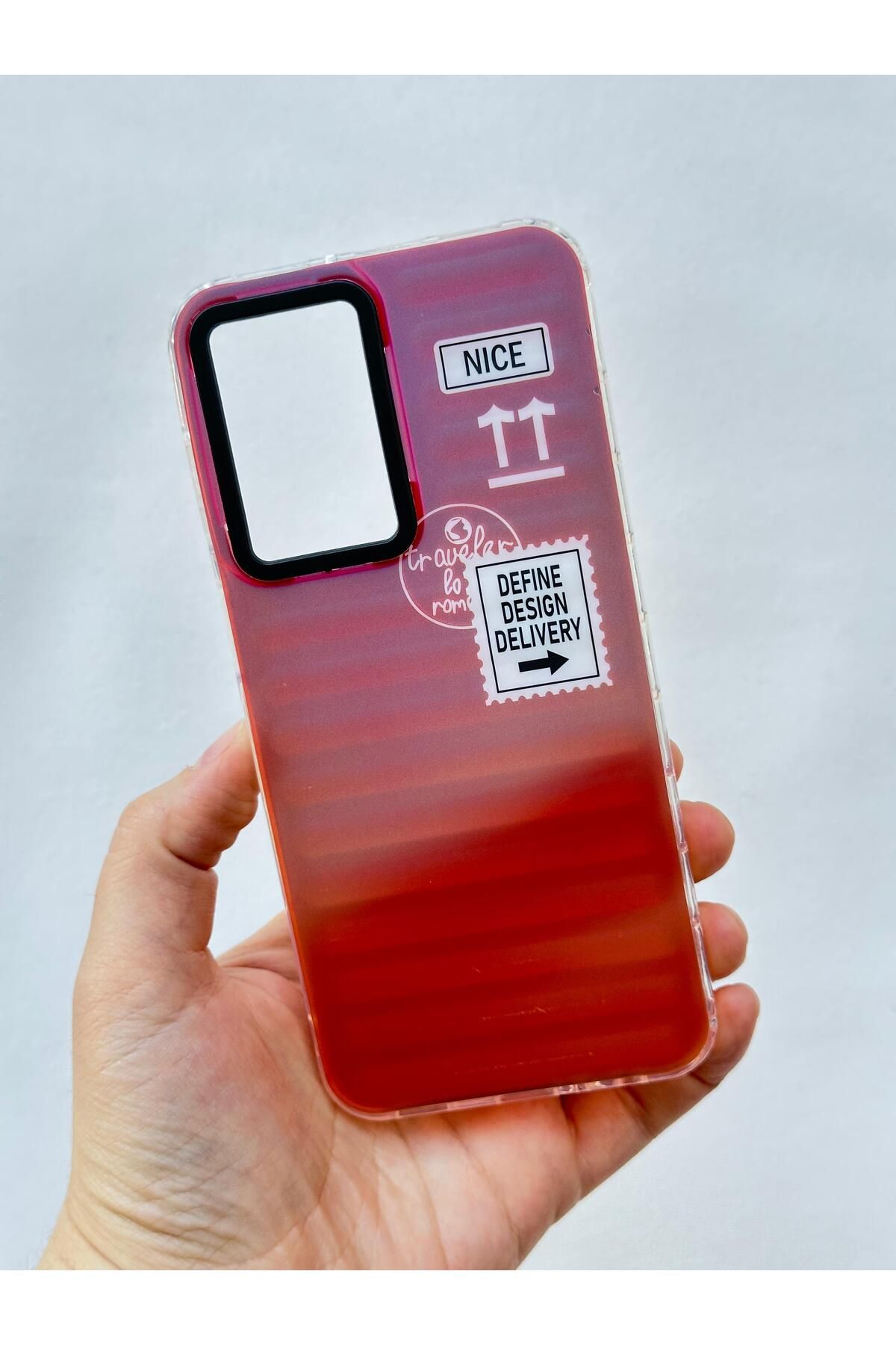 Vip Case SAMSUNG A13 Hologramlı Renk Değiştiren Kamera Çıkıntılı Trend Marka Tasarım Label Kılıf