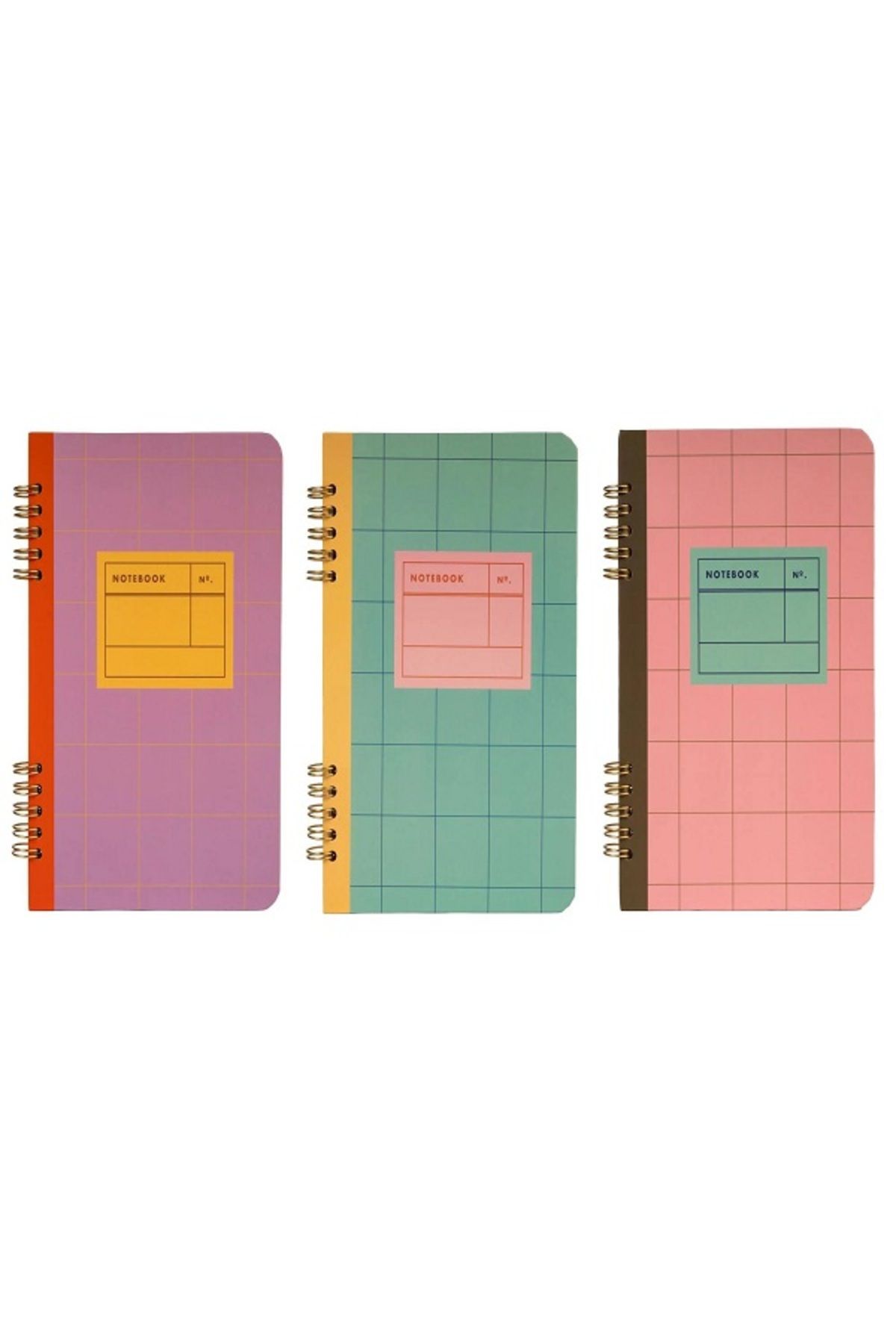 Kikkerland Inkerie Çizgili Telli A5 Defter