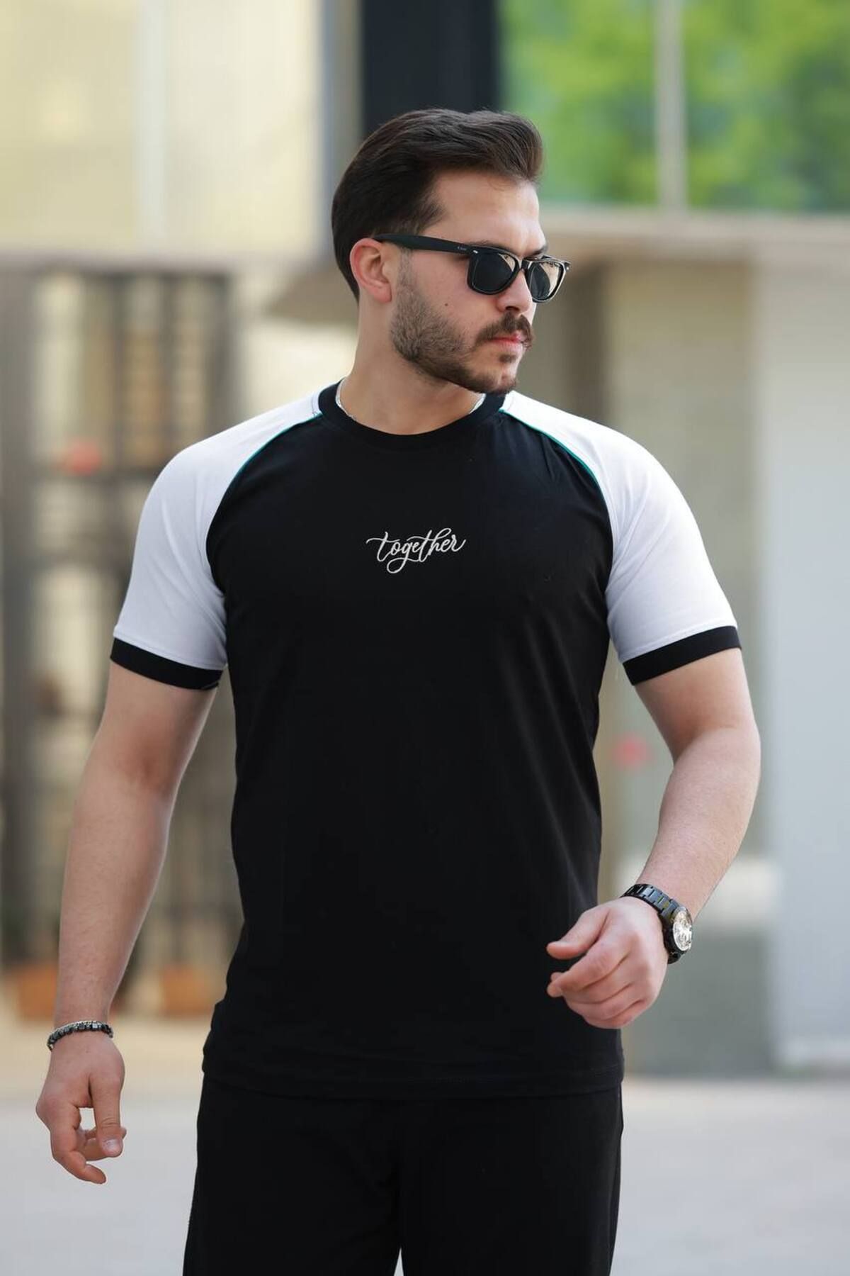 OTAKU Together Nakışlı Arabiye Parçalı T-shirt