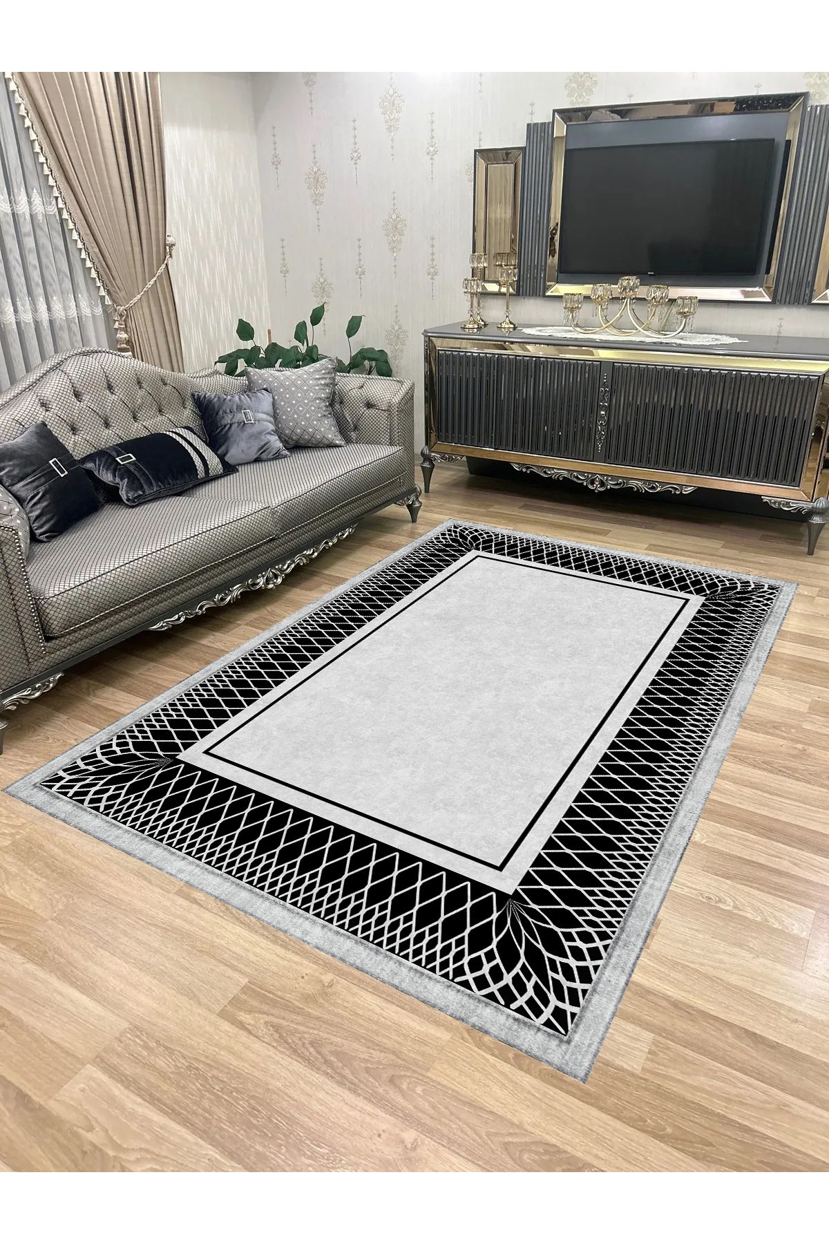 Bordo Halı Yıkanabilir Kaymaz Taban Halı Mutfak Dekor Yolluk Koridor Halısı Salon Halısı-1169GRİDOKULU