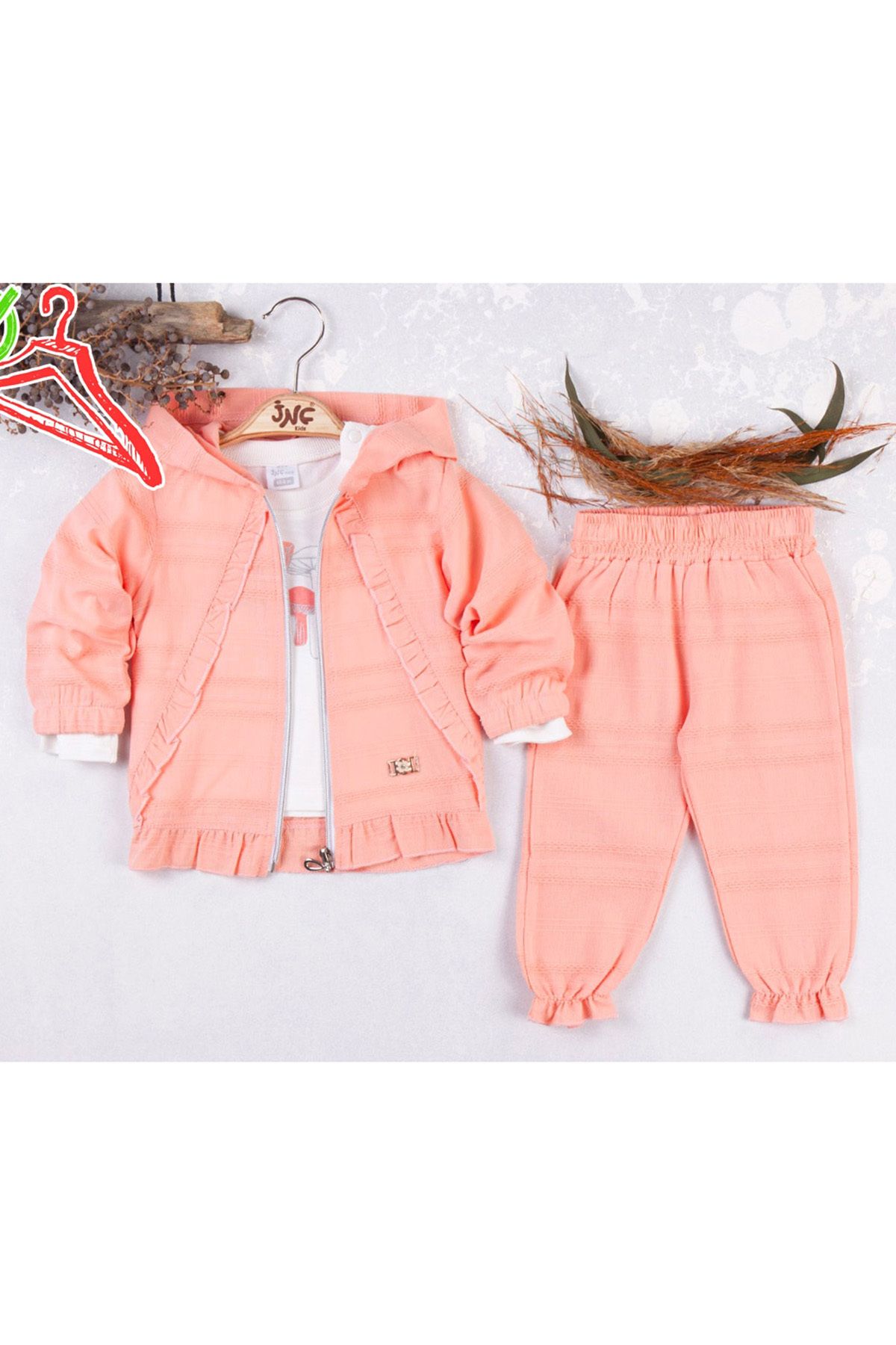 CRASSİ Kız Bebek Takım 3 Parça