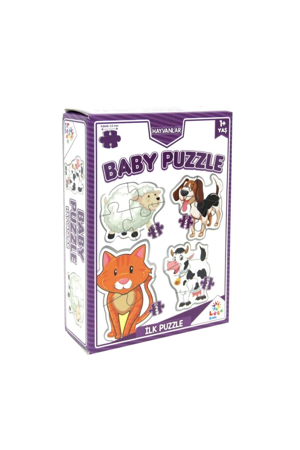 Skygo NessiWord LC7224 Laço Kids Baby Puzzle - Hayvanlar / 2+3+4+5 Parça Puzzle / +1 yaş