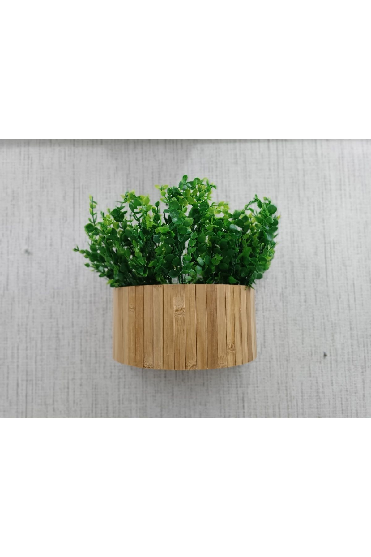 BLACK PEARL Ahşap Duvar saksısı bambu saksı