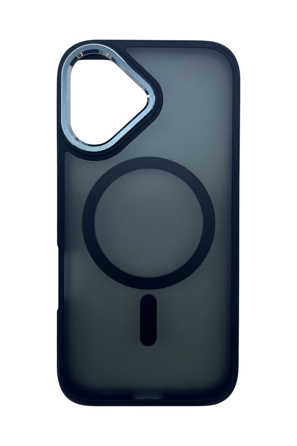 Di Aksesuar iPhone 16 Siyah Metal Kılıf