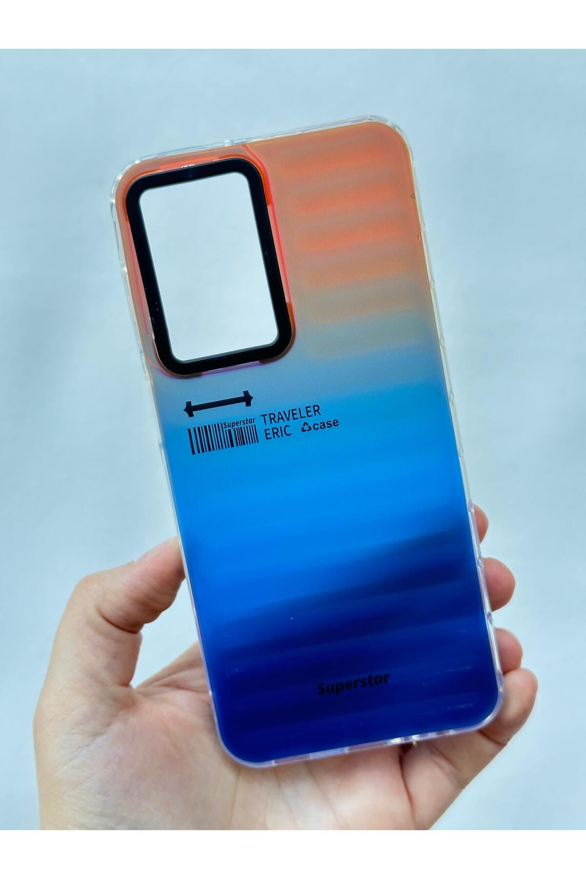 Vip Case SAMSUNG A13 Hologramlı Renk Değiştiren Kamera Çıkıntılı Trend Marka Tasarım Label Kılıf