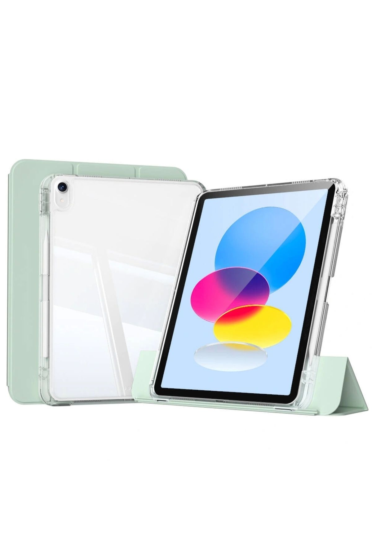 one depot only for quality life iPad 10.9 2022 (10.Nesil) Kılıf Magnetik Ayrılabilen Airbagli Sliding Tablet Kılıfı
