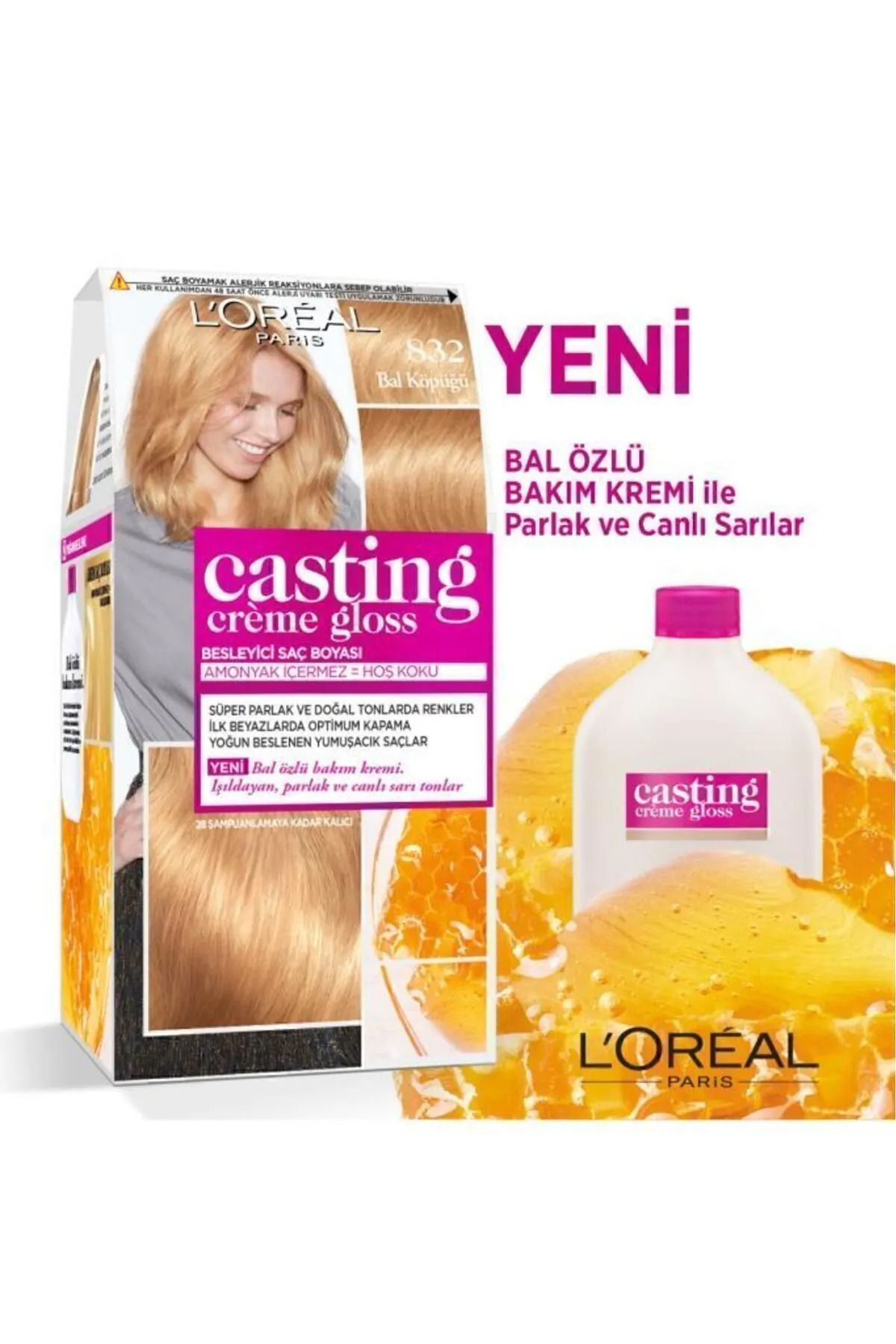 Casting Crème Gloss Saç Boyası - 832 Bal Köpüğü