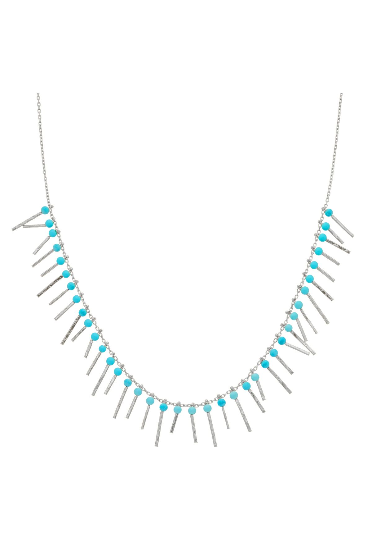 Çakıl Jewelry Turkuaz Taşlı Zeta Kolye
