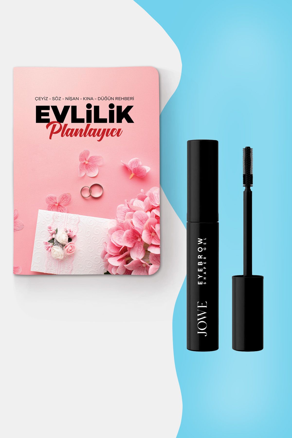 nesnel yayınlar Evlilik Planlayıcı Günlük ve Jowe Beyazlık Bırakmayan Kaş Şekillendirici Jel - 8 ml