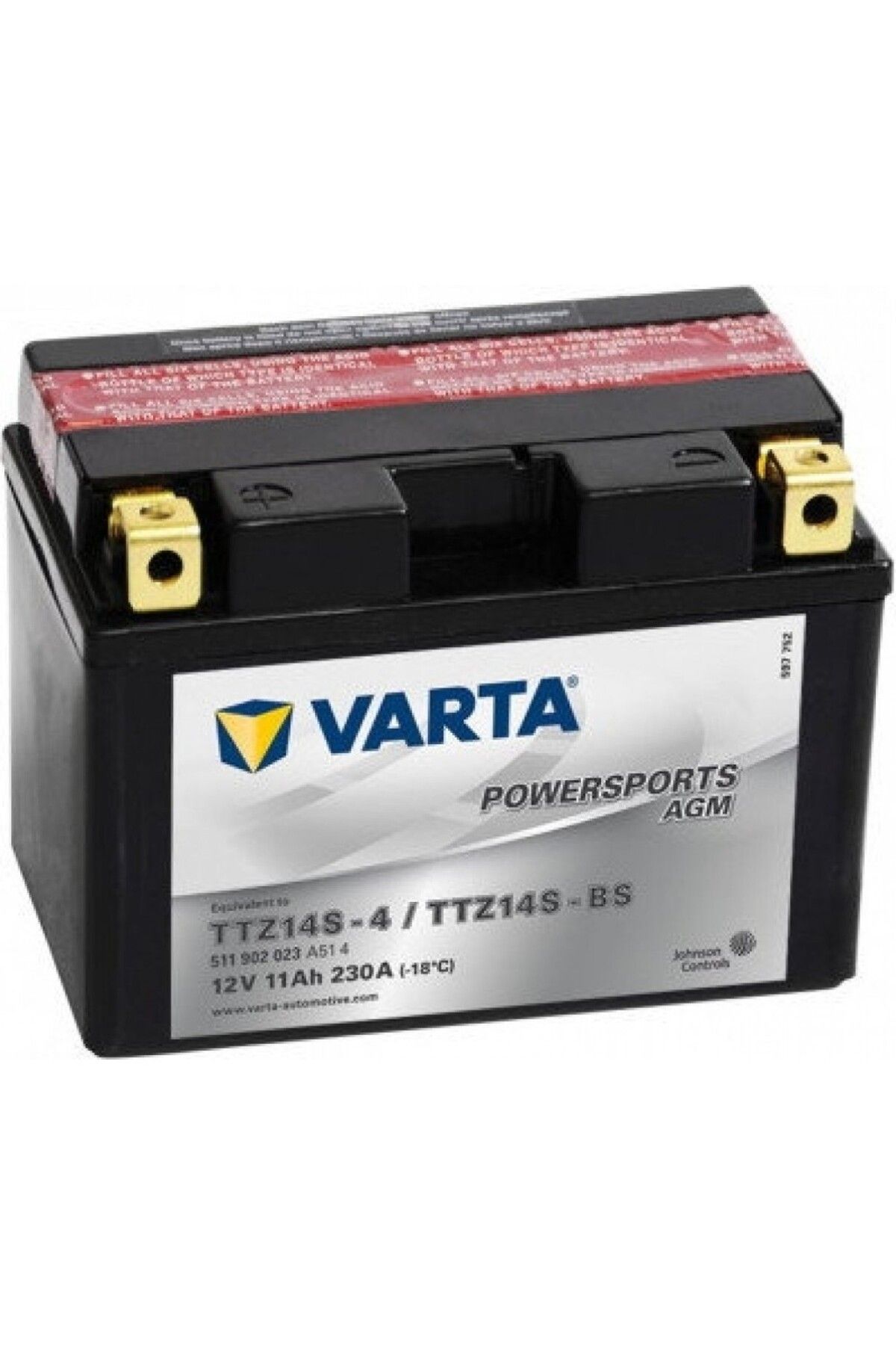 Varta Honda Vt1300cs, Cr, Ct, Cxa Fury 1300cc 2009 - 2020 Akü Varta Sulu Bakımsız