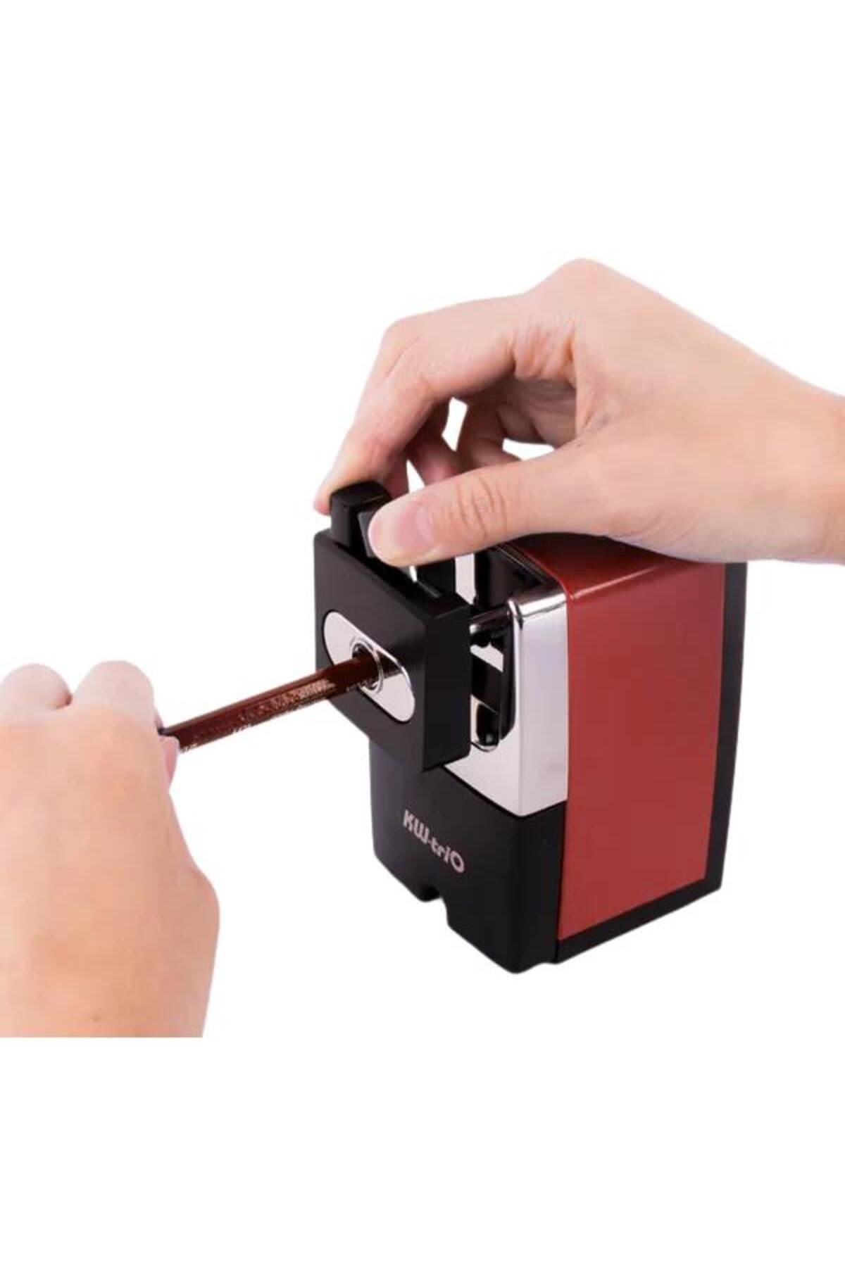 Kw-Trio-Metal Desk Pencil Sharpener 0307A - Red 8