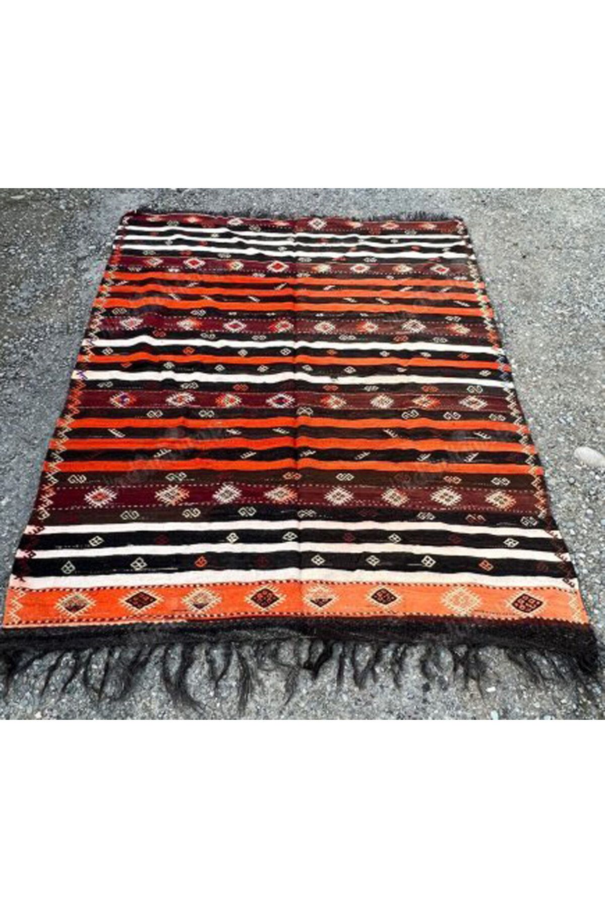 Kovak Kailyn El Dokuma Anadolu Eski Antika Halı Kilim (200x270cm)