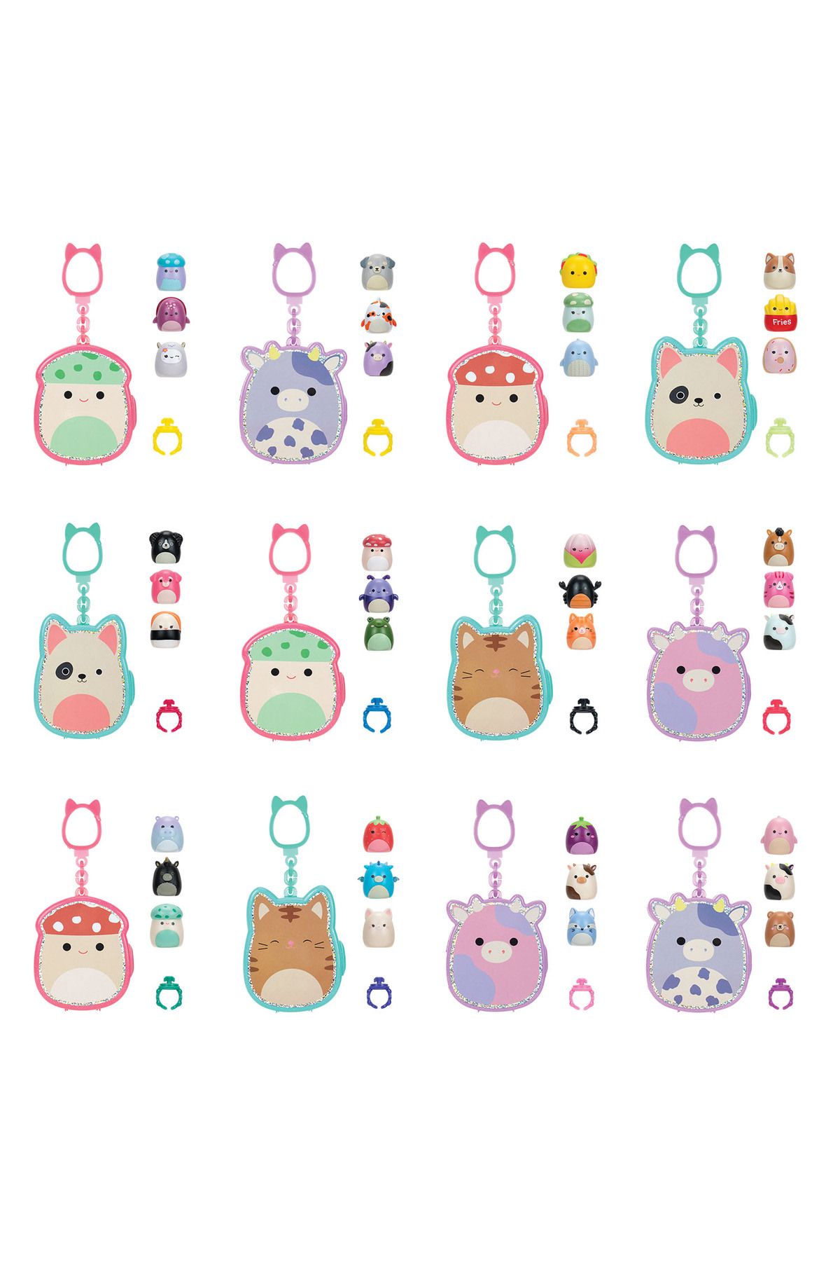 Squishmallows-Squish-A-Longs 3 Figures + Surprise Package with Ring Bag Series 1 5