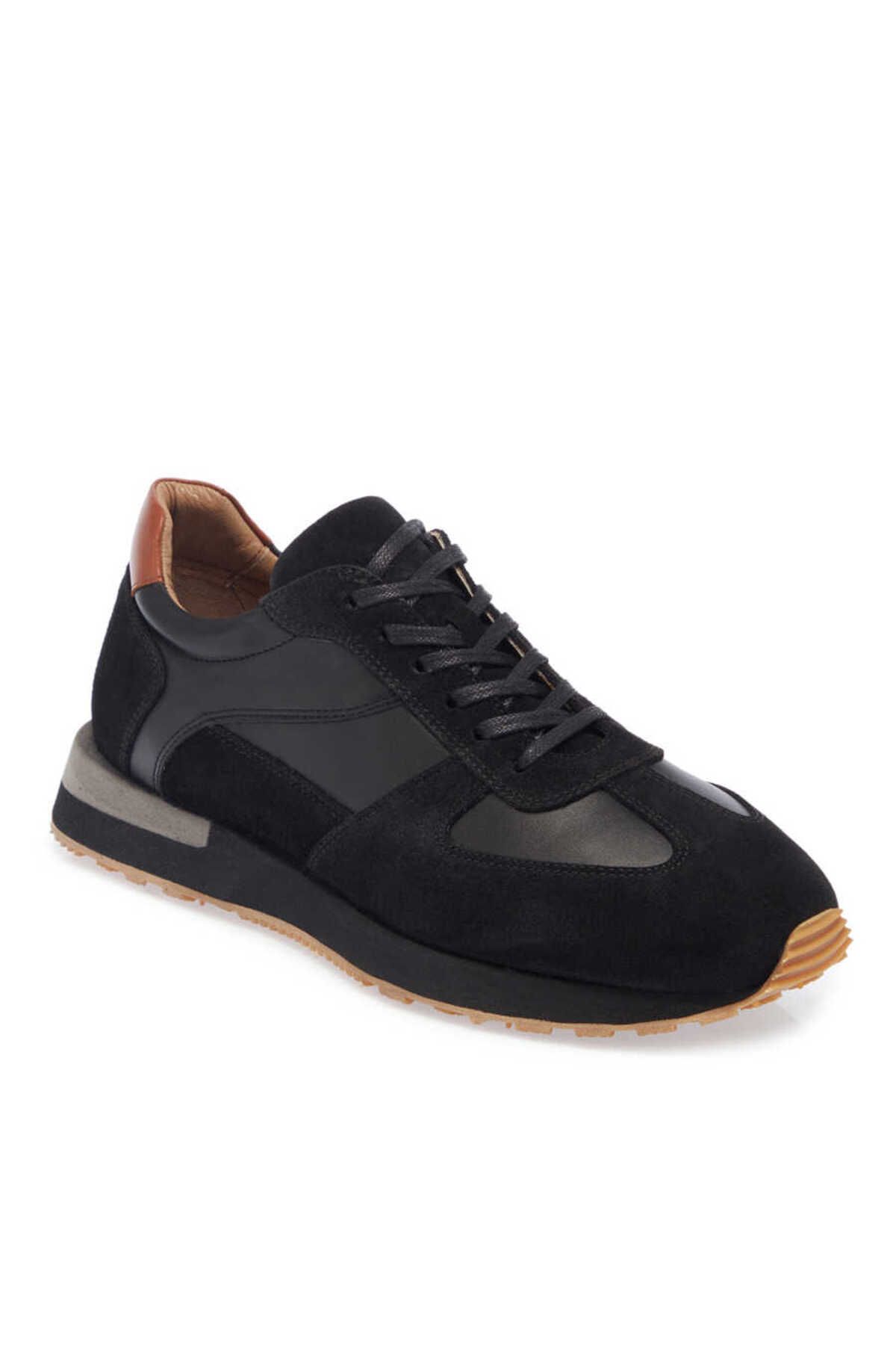 Tergan Siyah Hakiki Deri Erkek Sneaker - E24I1AY56915-W19