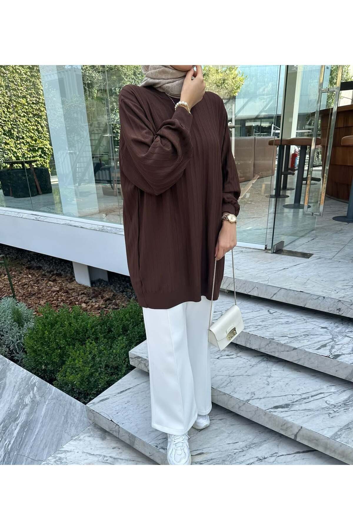 Jose Clothing Kadın Mevsimlik Premium Merserize İplik Tesettür Tunik