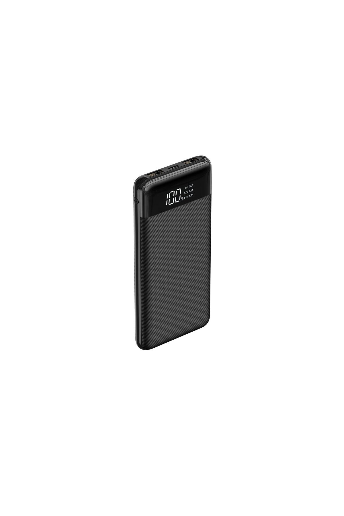 REDz Accessories-Baterie externă 10.000 mAh, Afișaj indicator, 2 porturi USB, USB-C, microUSB, Negru 2