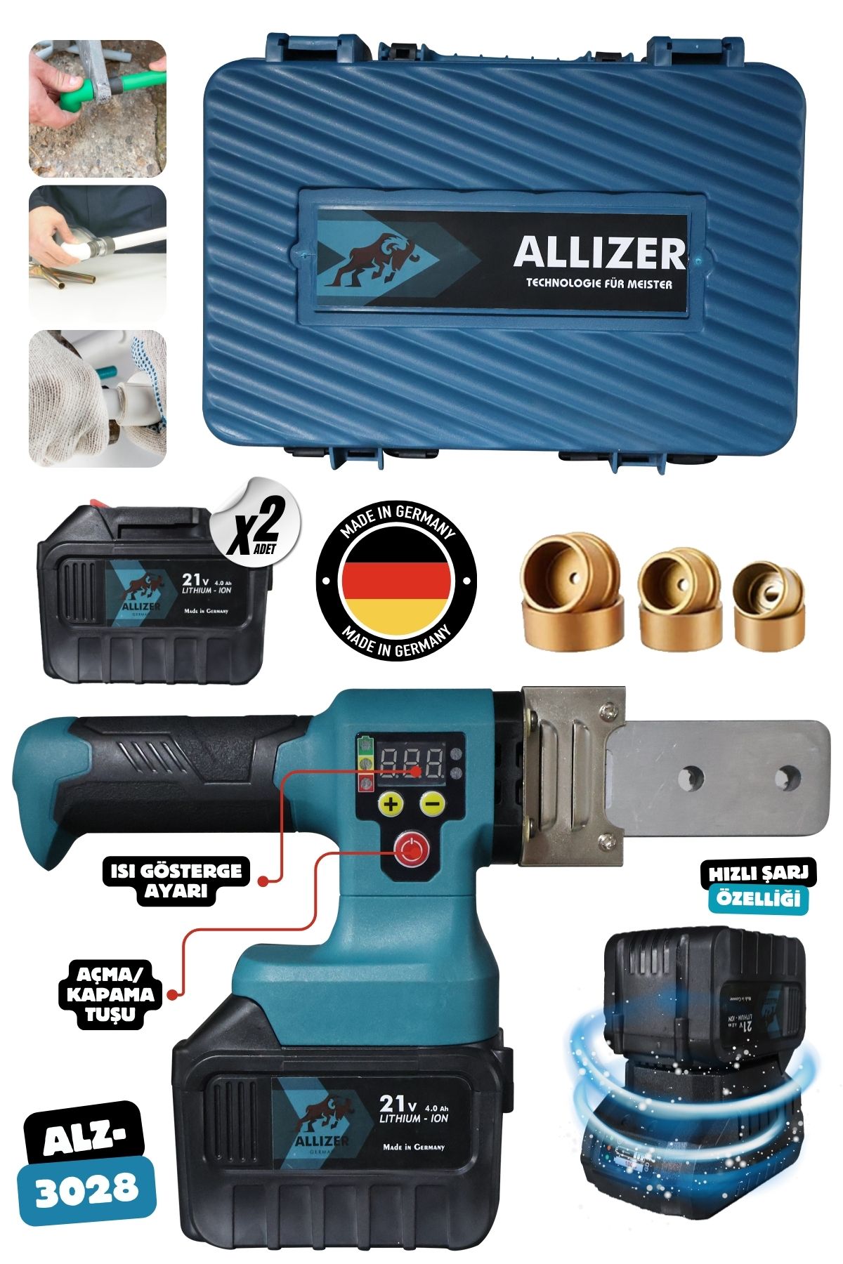 ALLİZER GERMAN ALLİZER ŞARJLI BORU KAYNAK