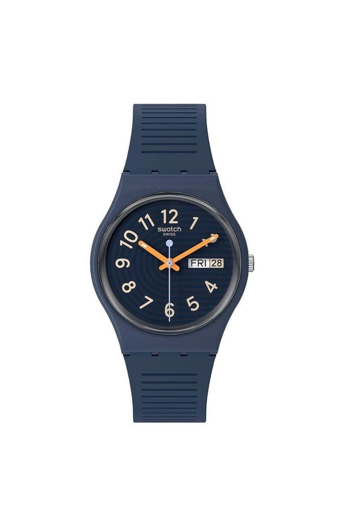 ساعت آبی زنانه SO28I700 Sساعت مچی خطوط مرسوم ، مد روز در شب Swatch
