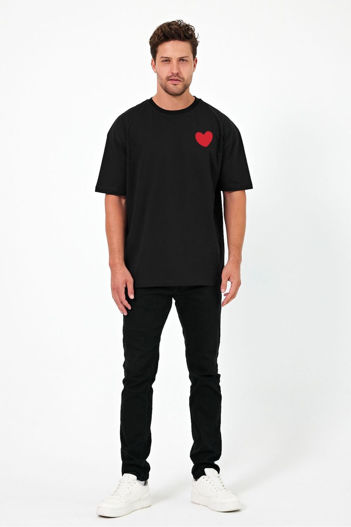 Windy Island Erkek Bisiklet Yaka Baskılı T-shirt