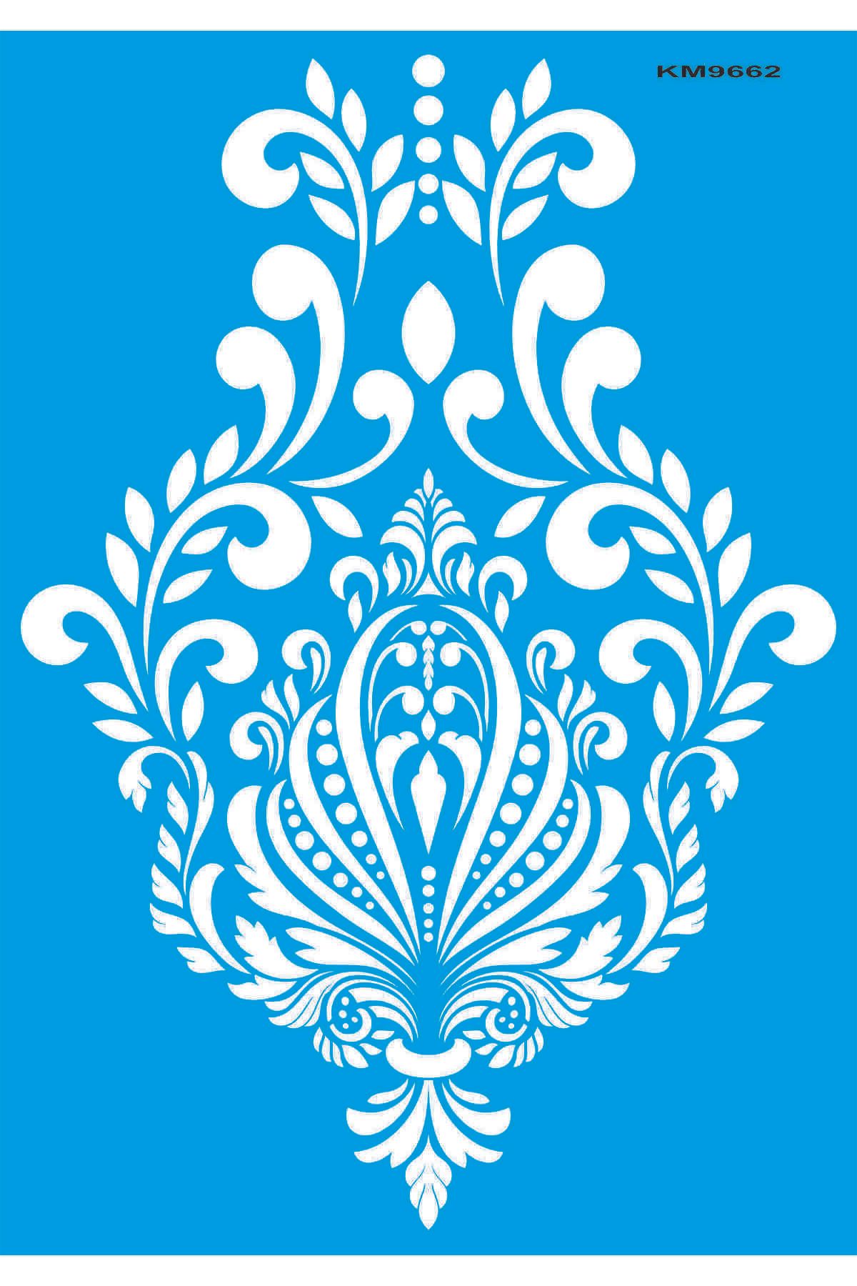 StencilSepeti Damask - Stencil Boyama Şablonu