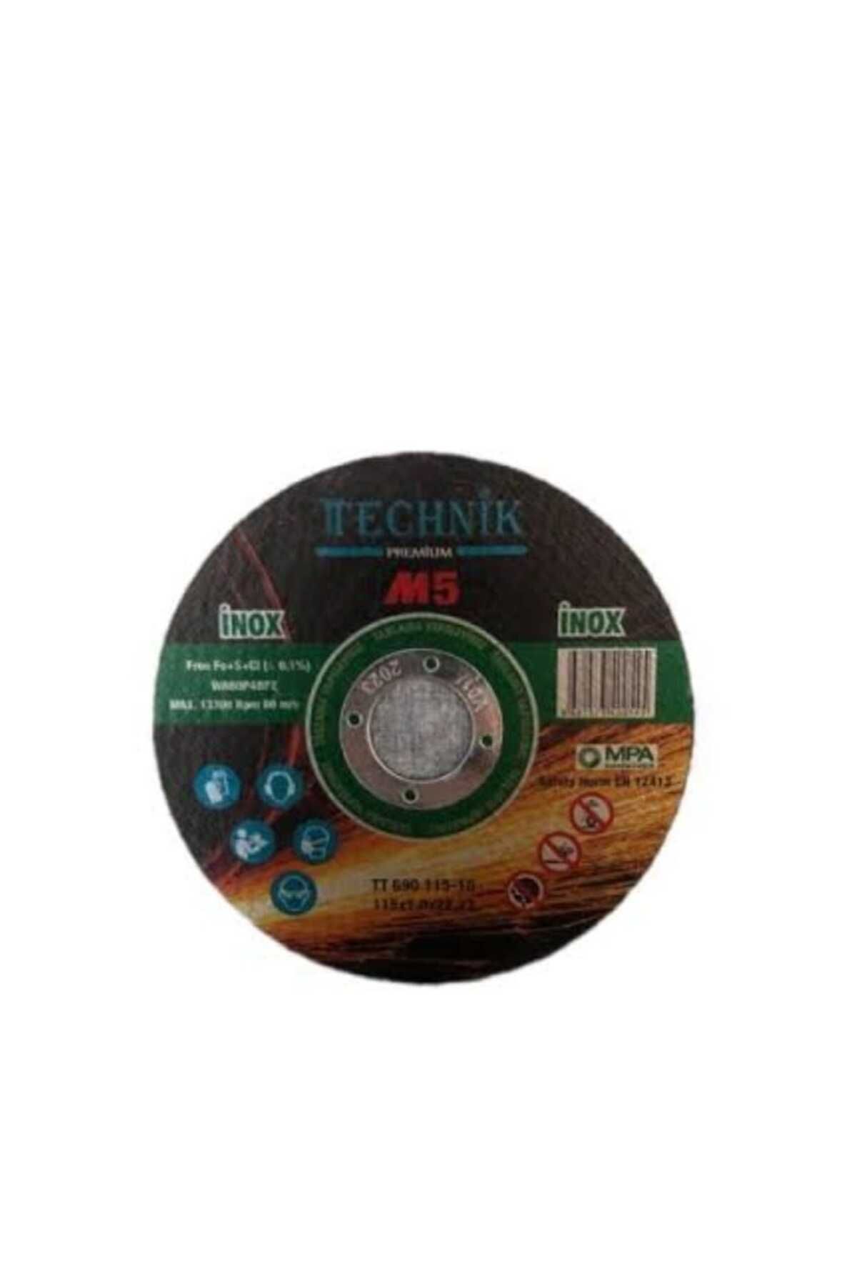 teknolit technik Technik Technık 1mm Inox Paslanmaz Kesme Taşı 115'LIK (25 Adet)