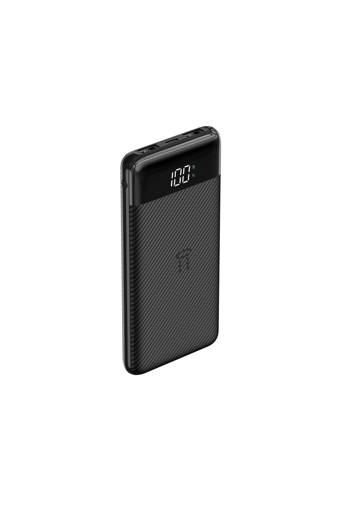 REDz Accessories-Baterie externă 10.000 mAh, Afișaj indicator, 2 porturi USB, USB-C, microUSB, Negru 1