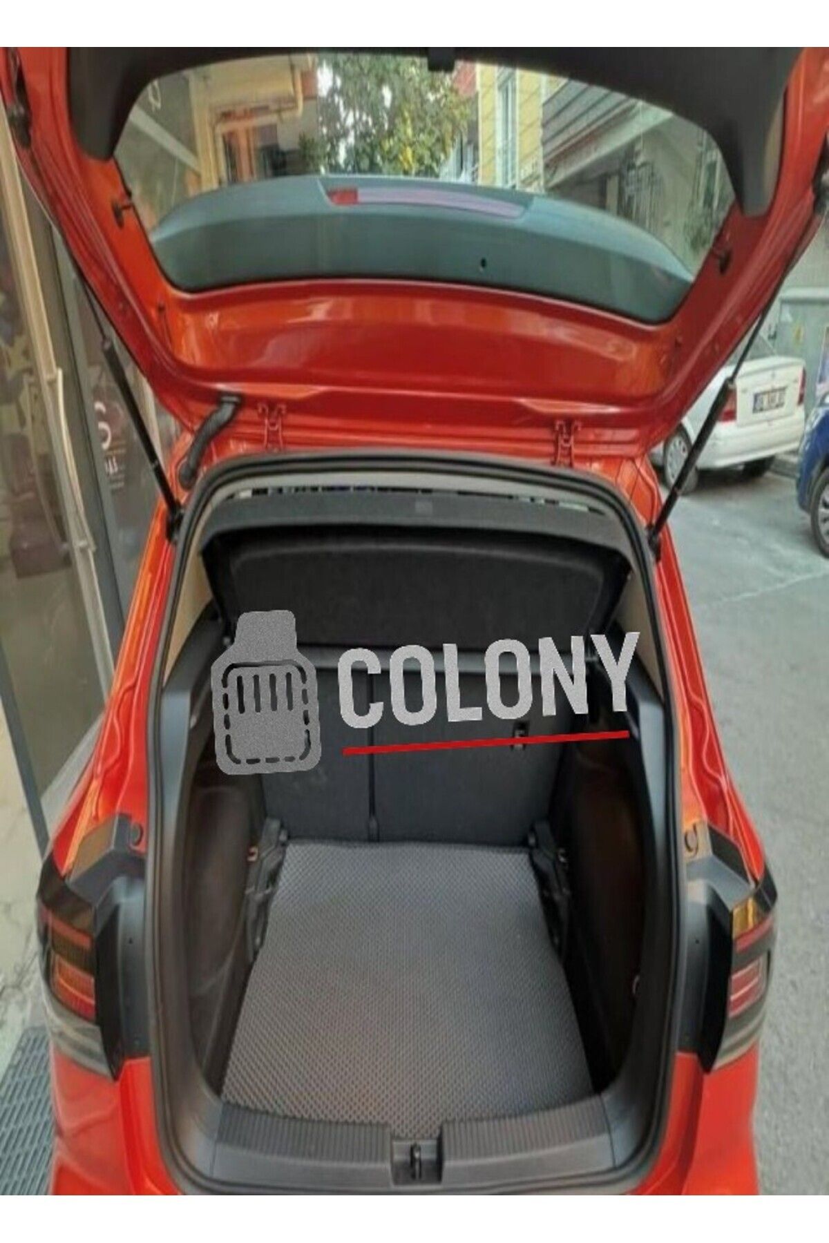 COLONY Volkswagen T-Cross Hücreli Premium Eva Oto Bagaj Paspası & Bagaj Havuzu Siyah