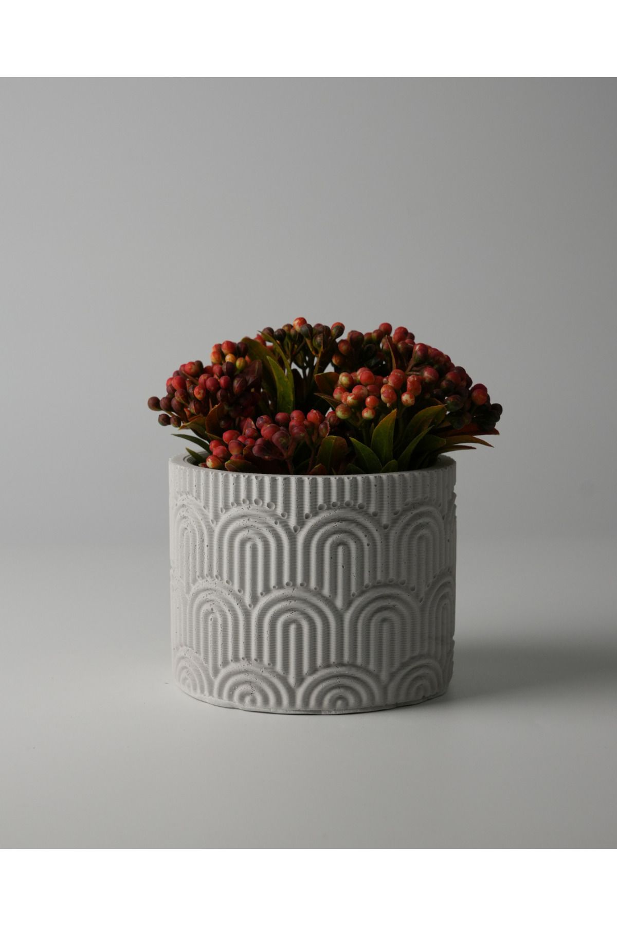 Kaju Creative Dekoratif Beton Saksı - WAVY 7x9 0.25L Küçük Boy Saksı
