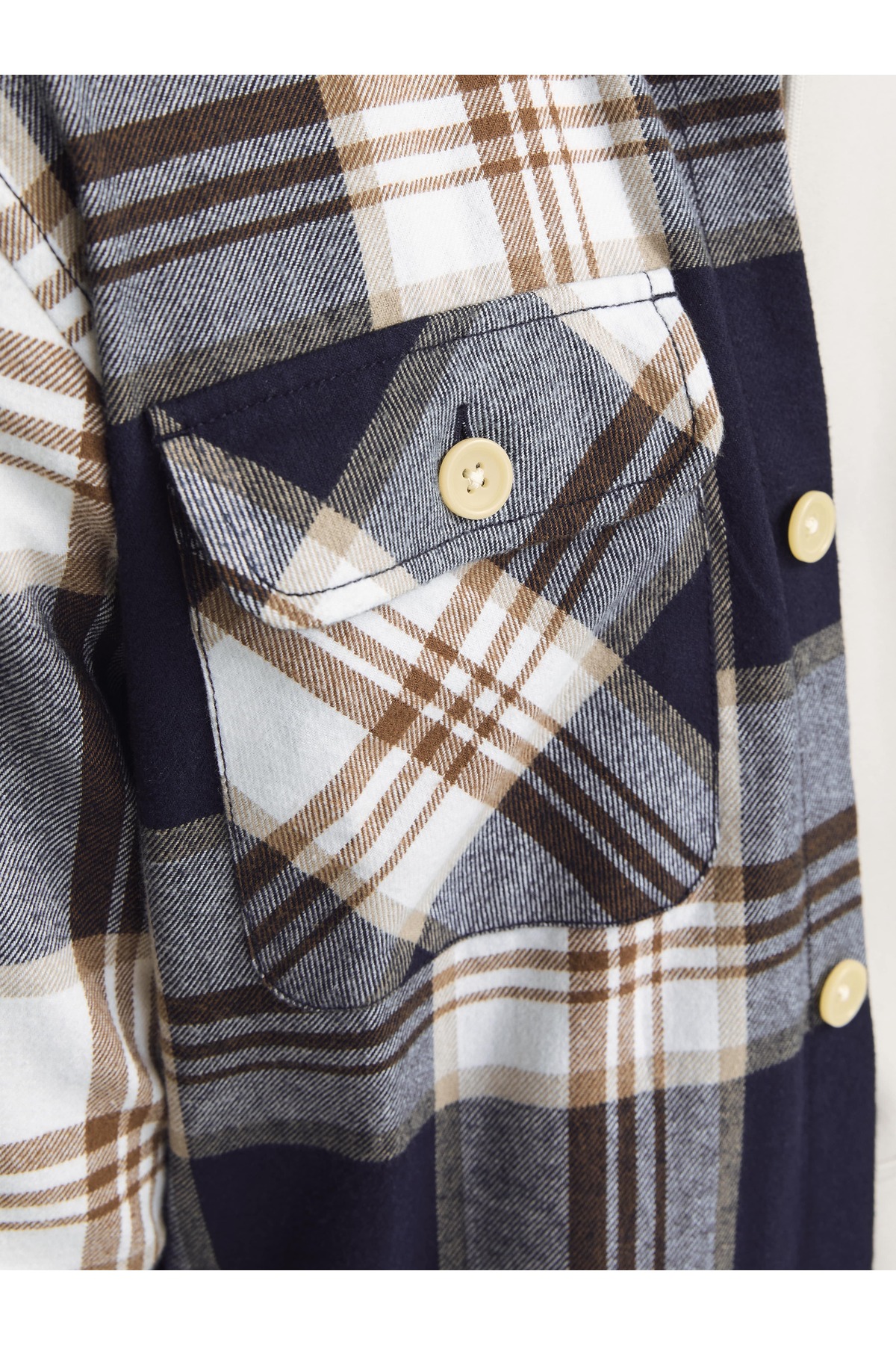 پیراهن مردانه شطرنجی آستین بلند | جک اند جونز Jack & Jones 12248409 - تصویر 5