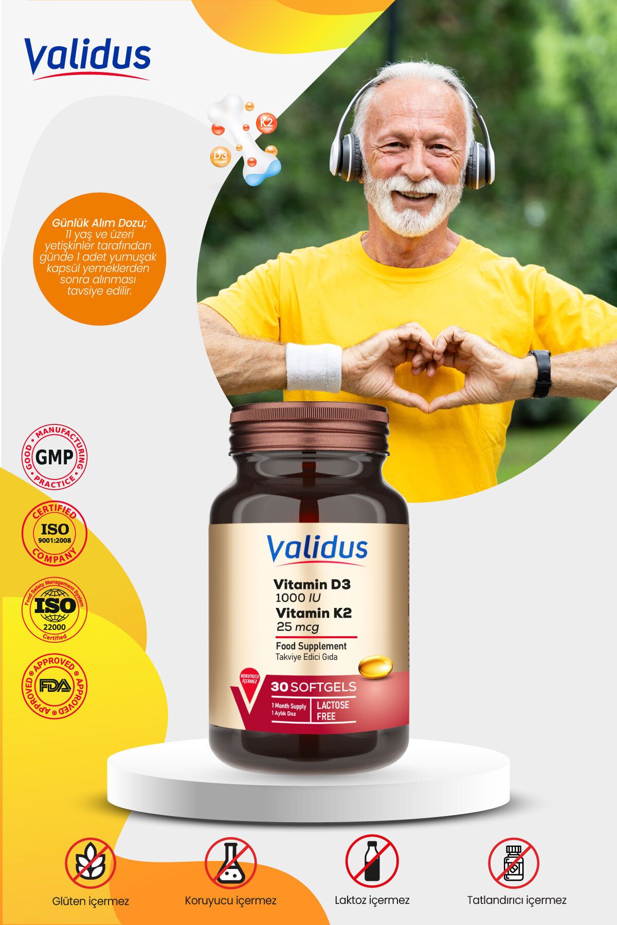 Validus-Joint Support Set - Glucosamine - Silicium - Magnesium - D3 K2 - Calcium 6