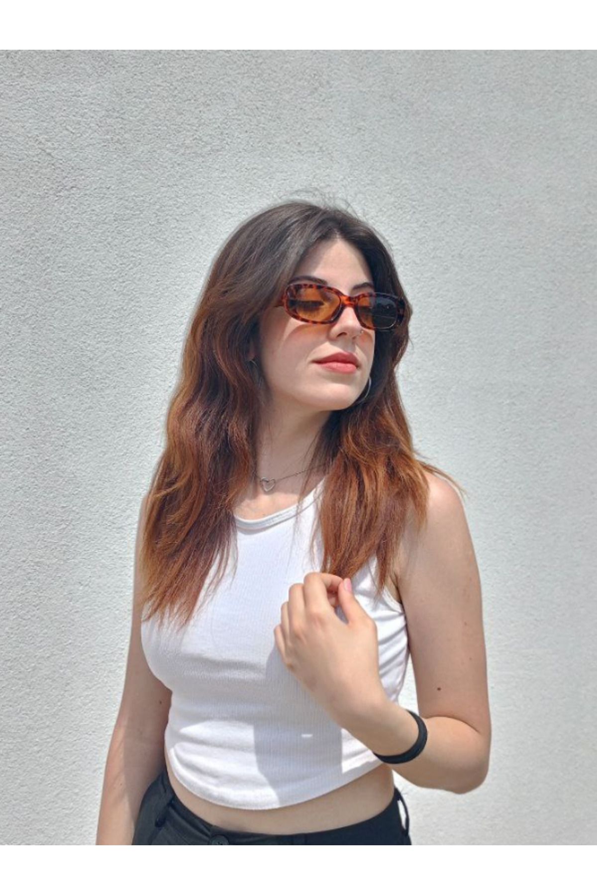 Sunglasses Kadın Leopar Şık Güneş Gözlüğü