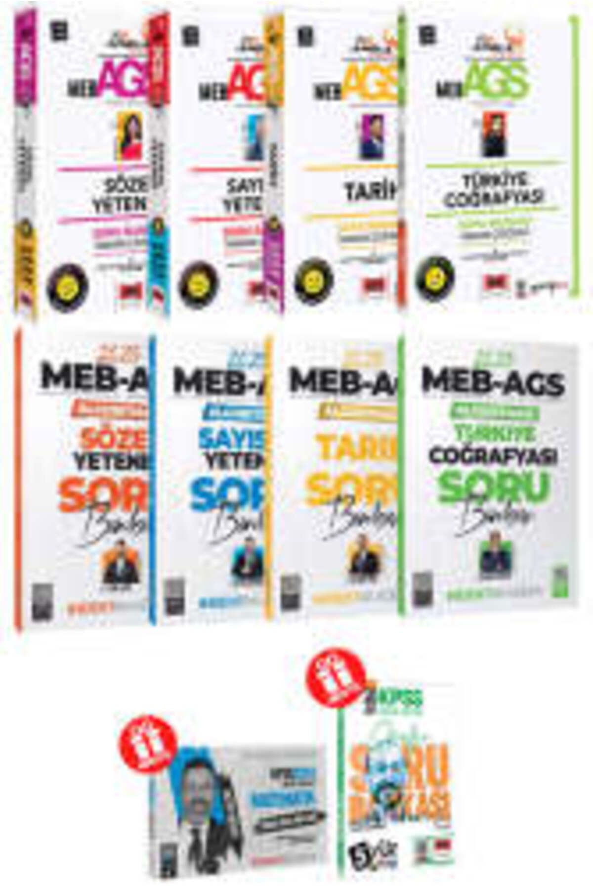 Yargı Yayınları Yargı Yayınları & İndeks Akademi 2025 MEB-AGS Soru Bankası Full Paket (8 Kitap)