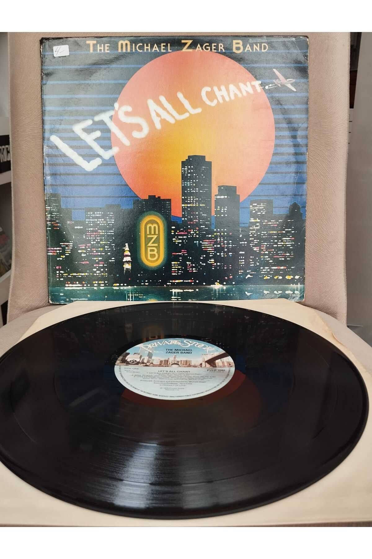 Plakperest The Michael Zager Band – Let’s All Chant - 1978 İngiltere Basım 33 Lük LP Albüm Plak-2.el