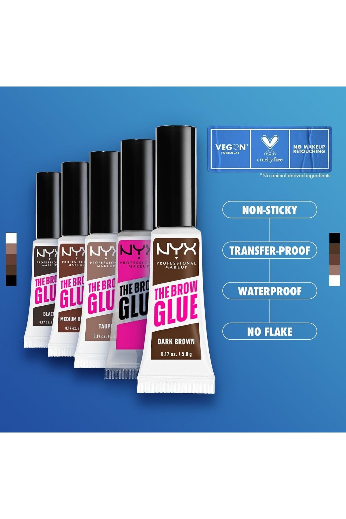 NYX Professional Makeup-| THE BROW GLUE INSTANT BROW STYLER - BLACK 5