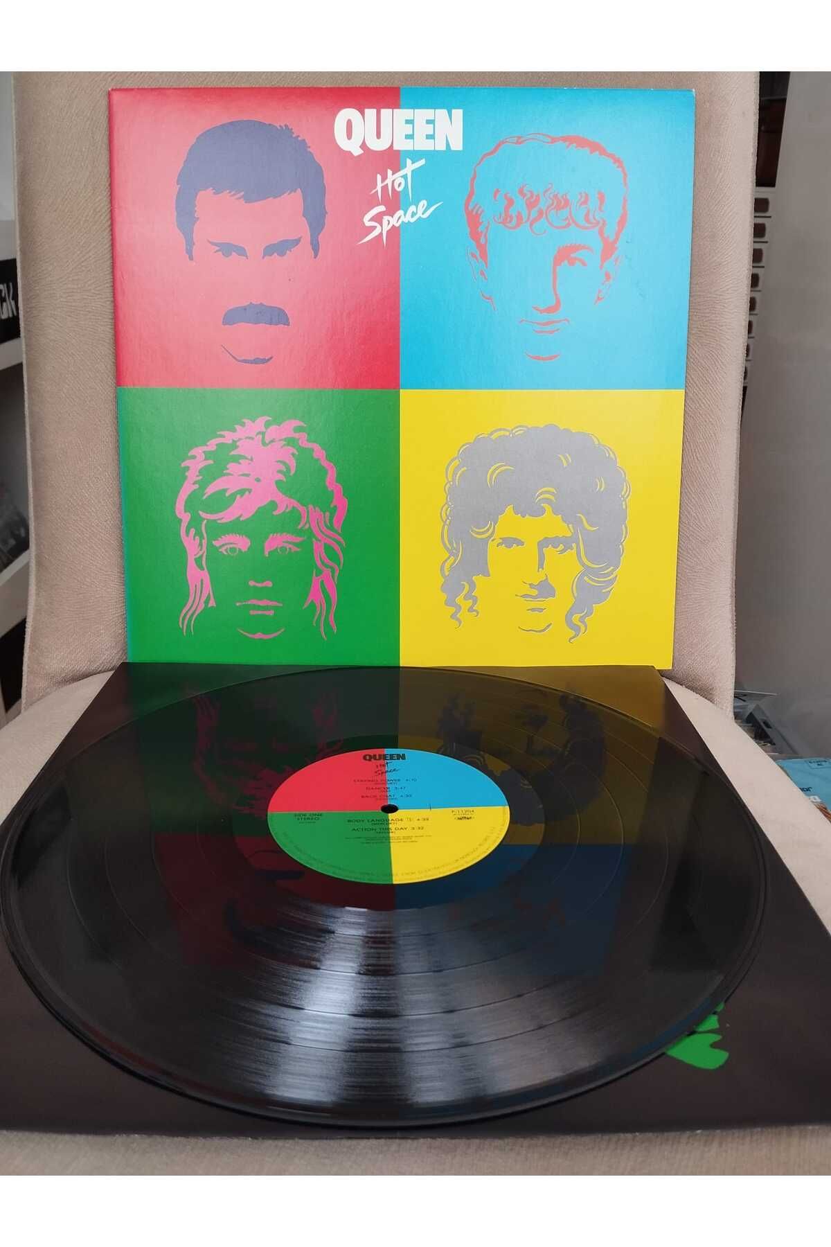 Plakperest Queen ‎– Hot Space - 1982 Japonya Basım 33 Lük LP Albüm Plak-2.EL