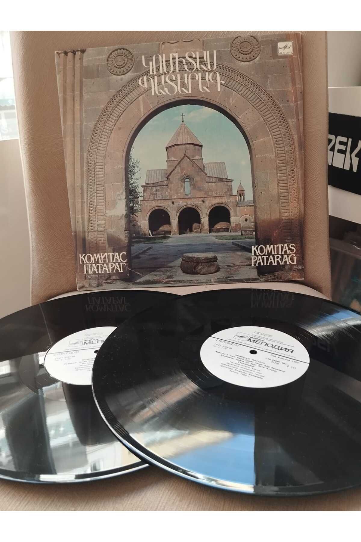 Plakperest Komitas - Patarag - 1990 USSR Basım 33 Lük 2xLP Albüm Plak-2.EL