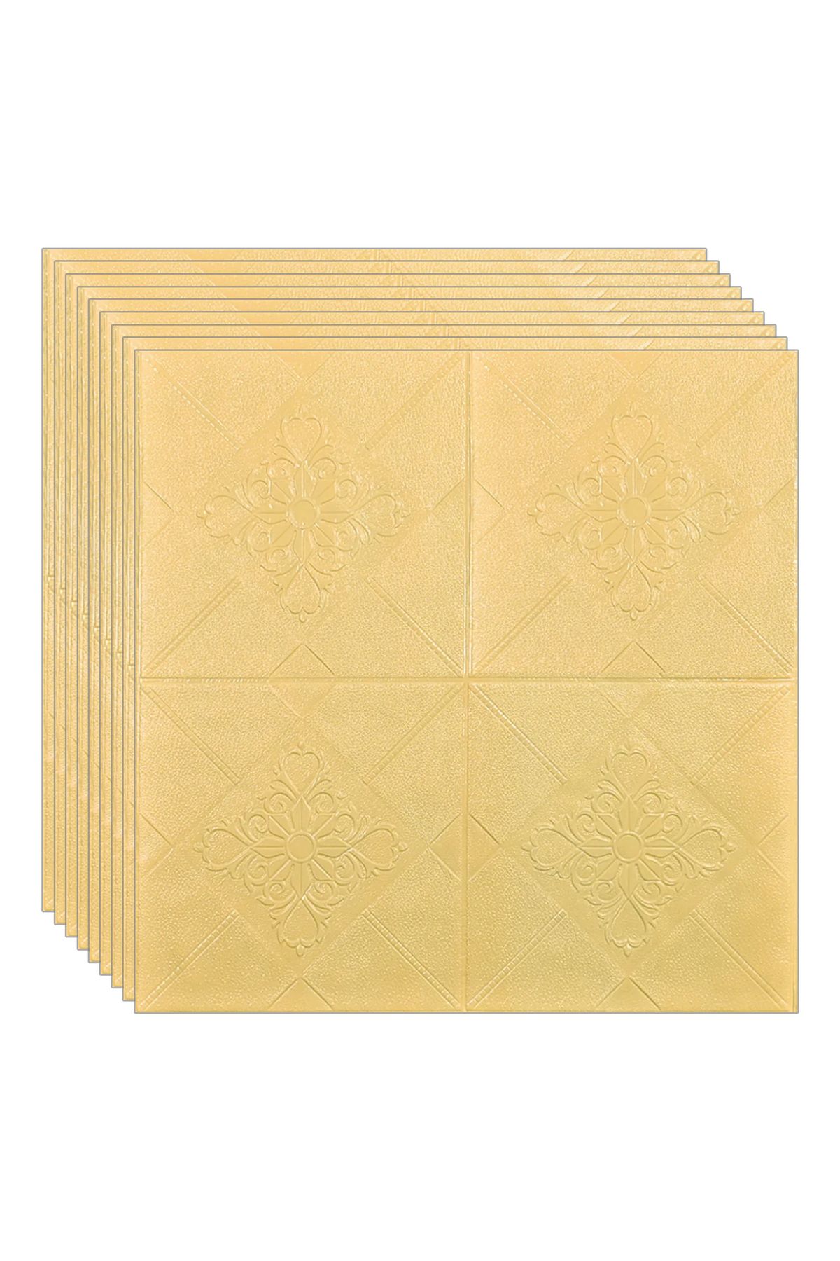 NEXTLY Set Of 100 X 3d Self-adhesive Wallpaper For Wall Or Ceiling, 49 Sq M, 70x70 Cm, Code 77 - 70 x 70