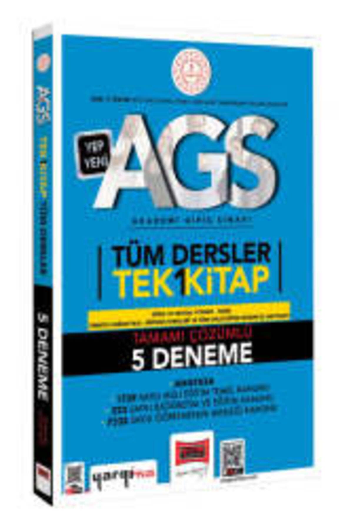 Yargı Yayınları Yargı Yayınları 2025 MEB-AGS Tüm Dersler Tek Kitap Tamamı Çözümlü 5 Deneme