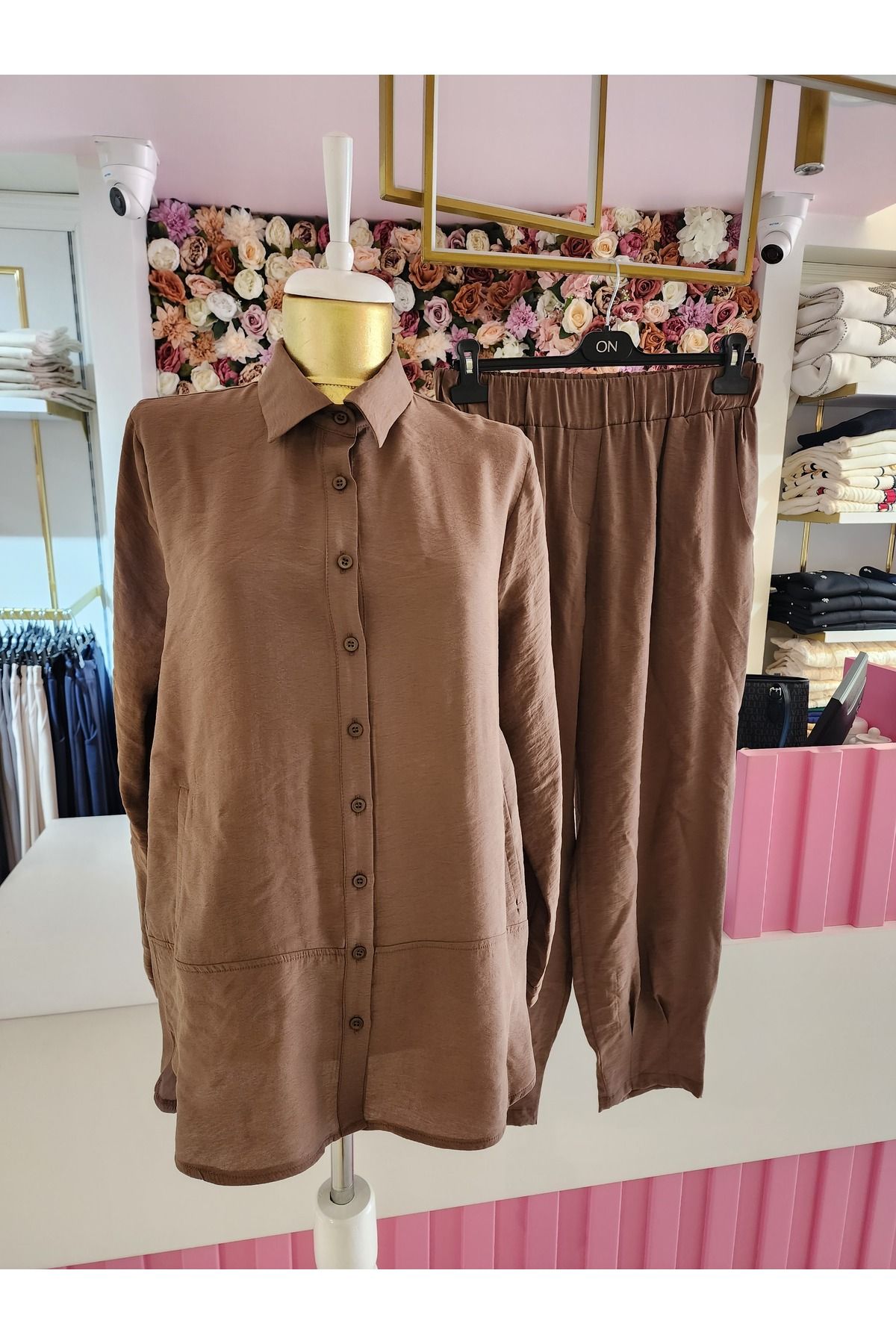 On Fashion Kadın Acı Kahve Alt Üst Takım