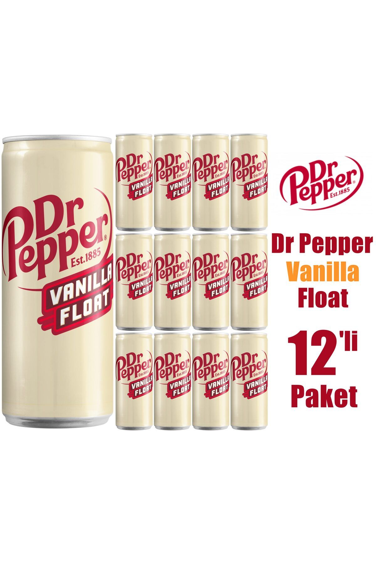 Dr. Pepper Dr Pepper Vanilla Float 330ml 12’li Paket