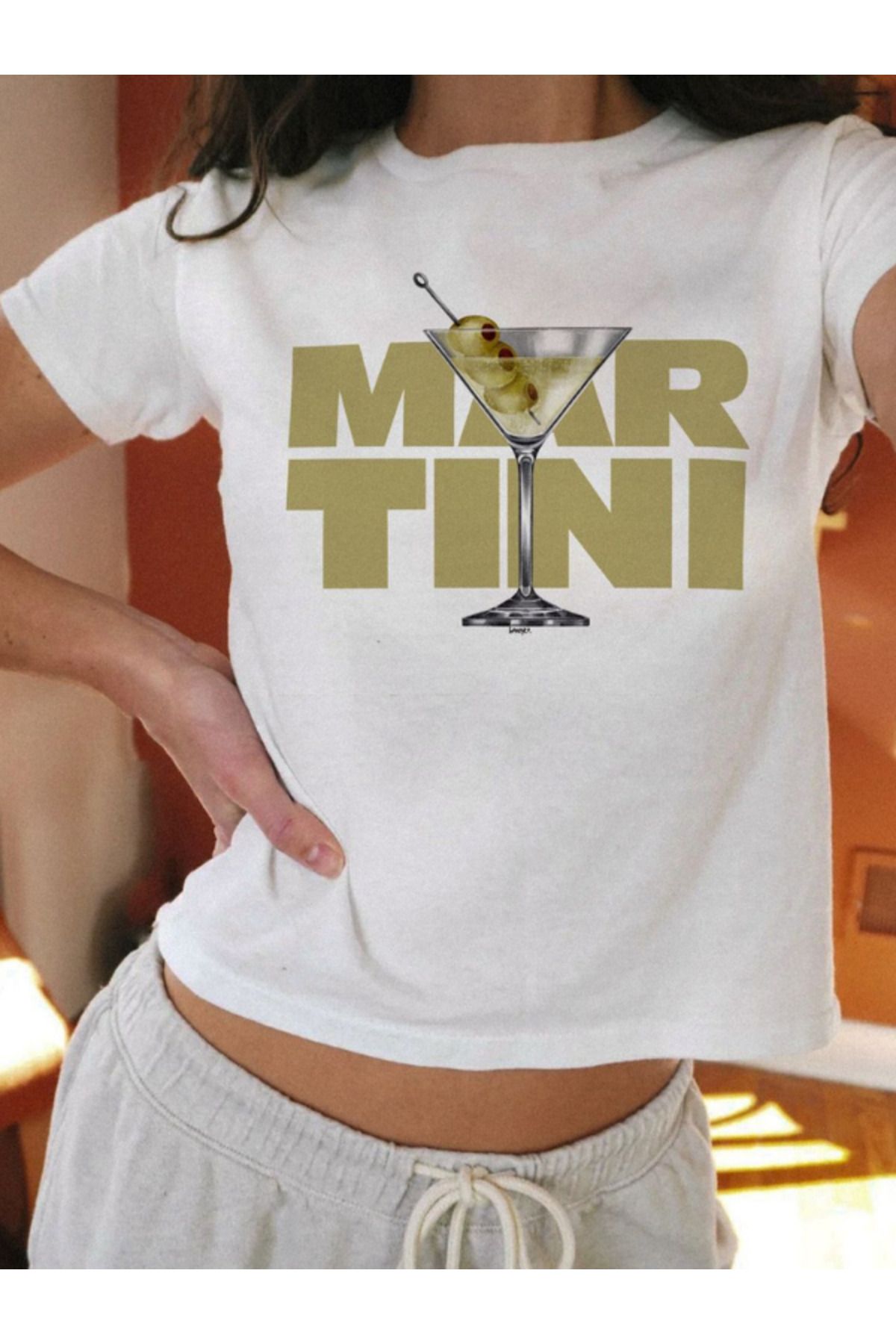 DEEFWEAR DREICH MARTINI BEYAZ CROP