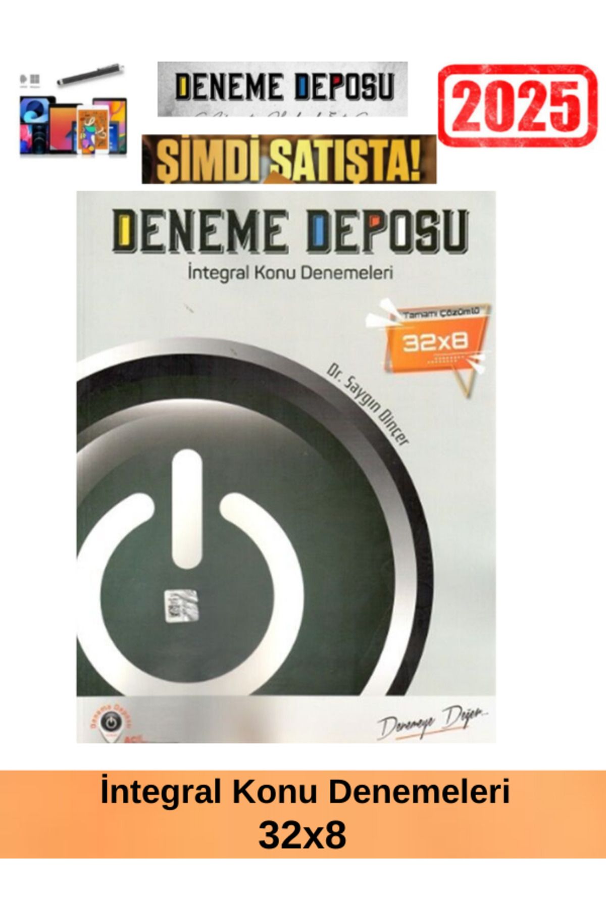 Acil Yayınları Deneme Deposu Güncel AYT İntegral Konu Denemeleri(32x8)+Android Kalem