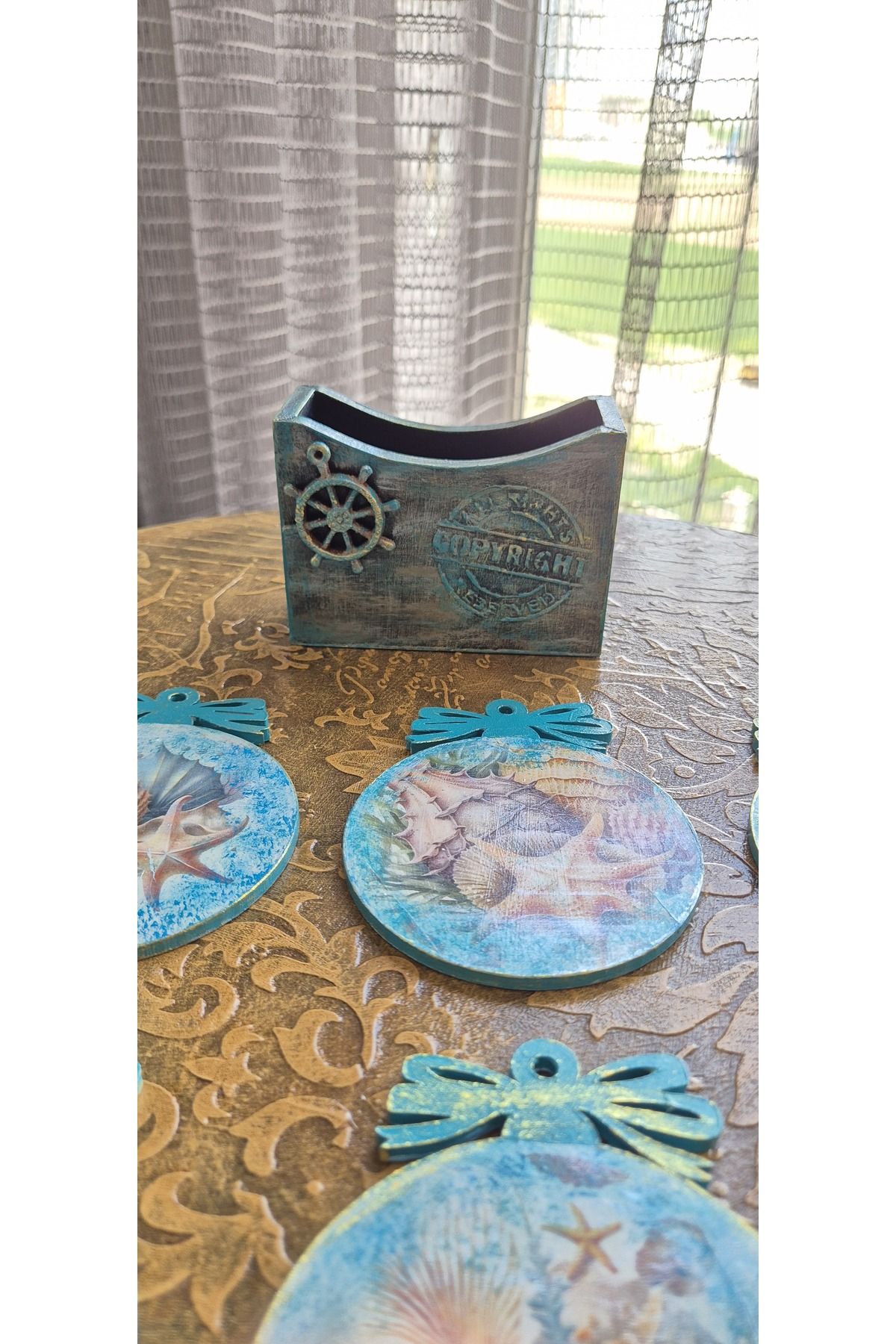 Home Ahşap bardak altlığı