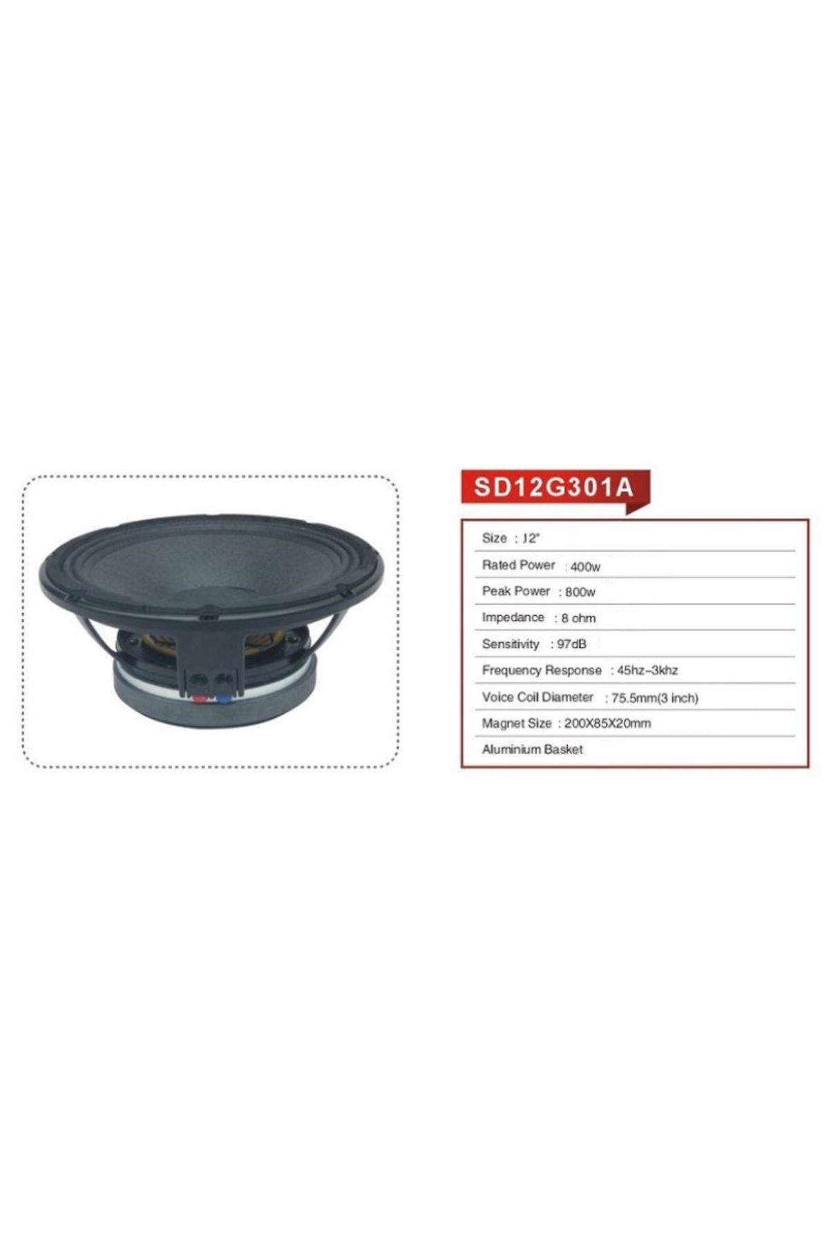 Ezgi D-Sound 12G301 12 Hoparlör